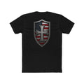 T-Shirt — Shield Crusader Cross with American Flag Graphic