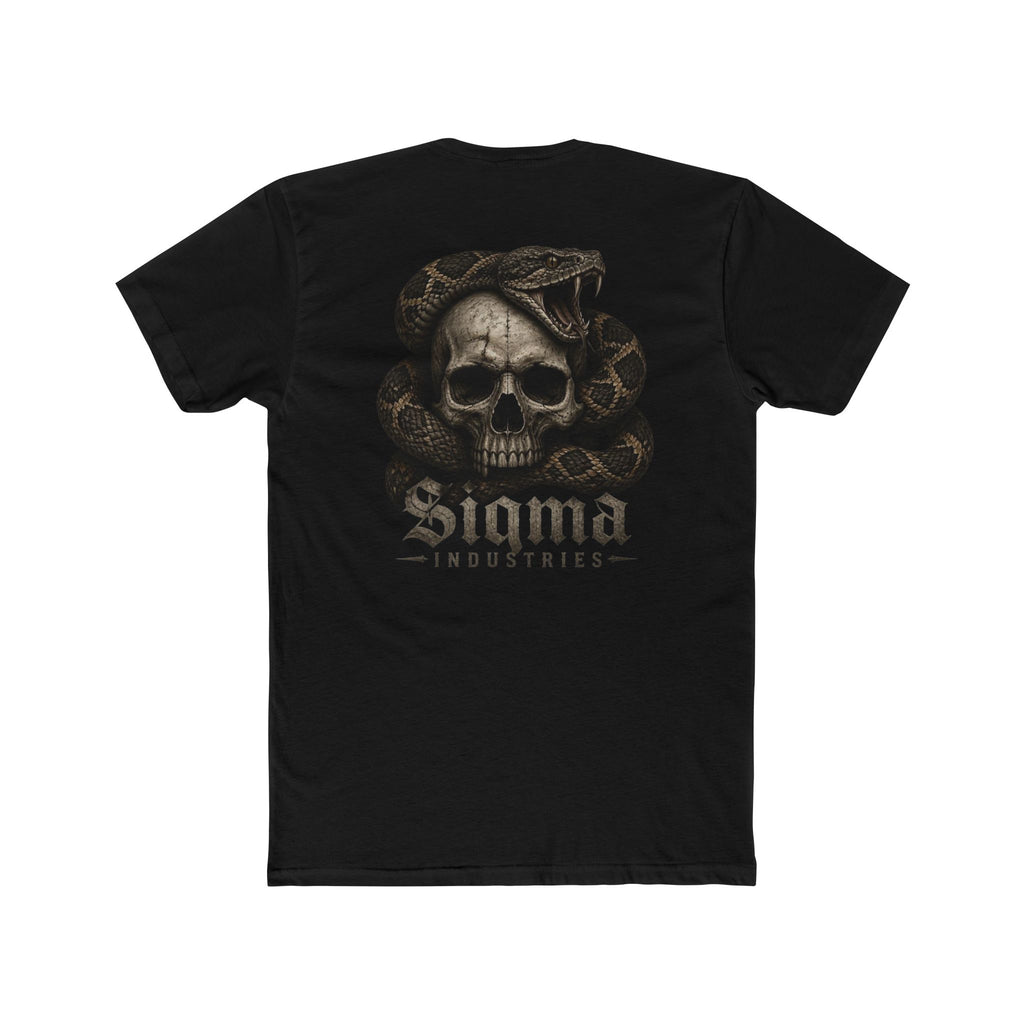 Skull & Snake Graphic Tee — "Sigma Industries" Back Print