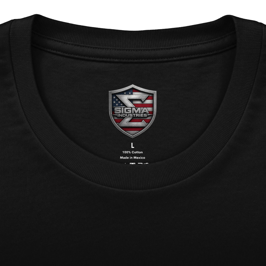 Sigma Tactical G17 Pistol Graphic Tee — Distressed Gun Logo Back Print