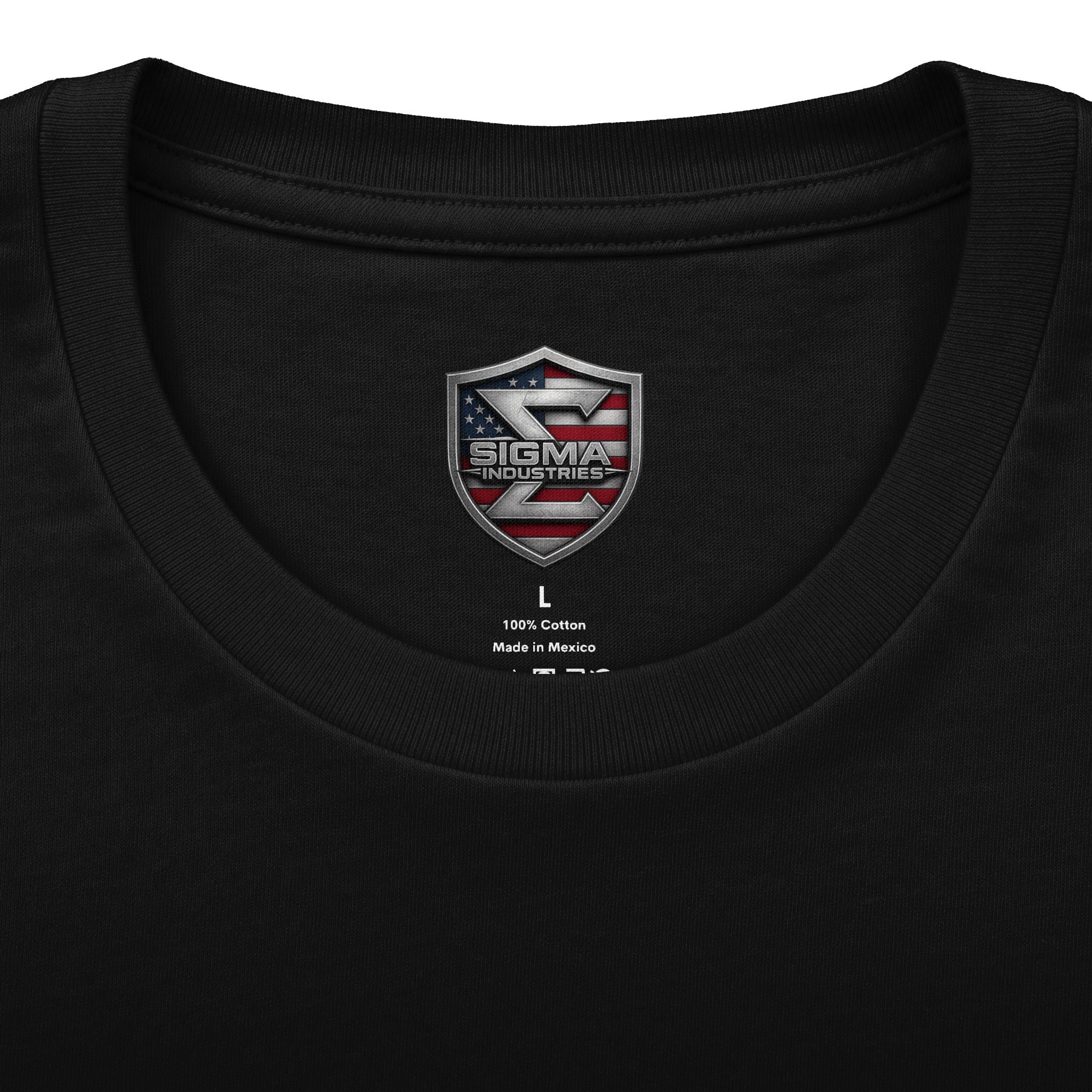 Sigma Tactical G17 Pistol Graphic Tee — Distressed Gun Logo Back Print