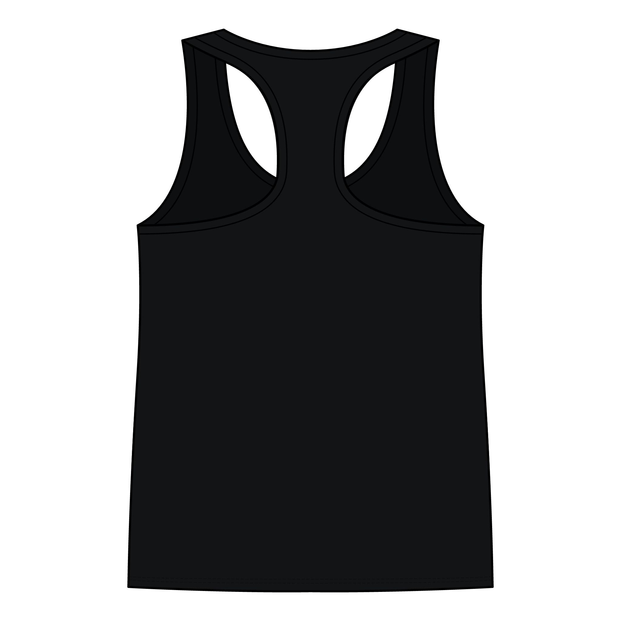 Skull & Wings Racerback Tank Top — Edgy Gothic Graphic Women's Tank
