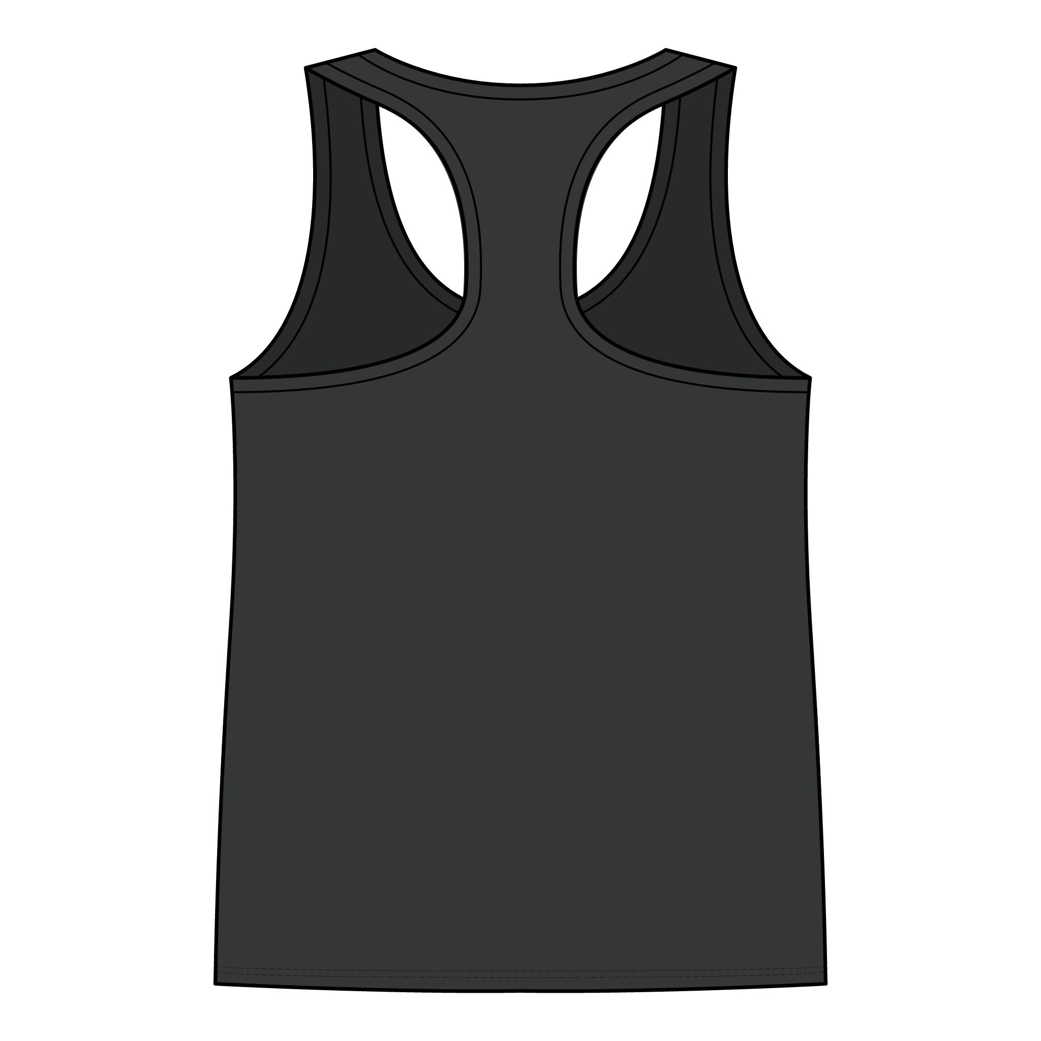 Skull & Wings Racerback Tank Top — Edgy Gothic Graphic Women's Tank