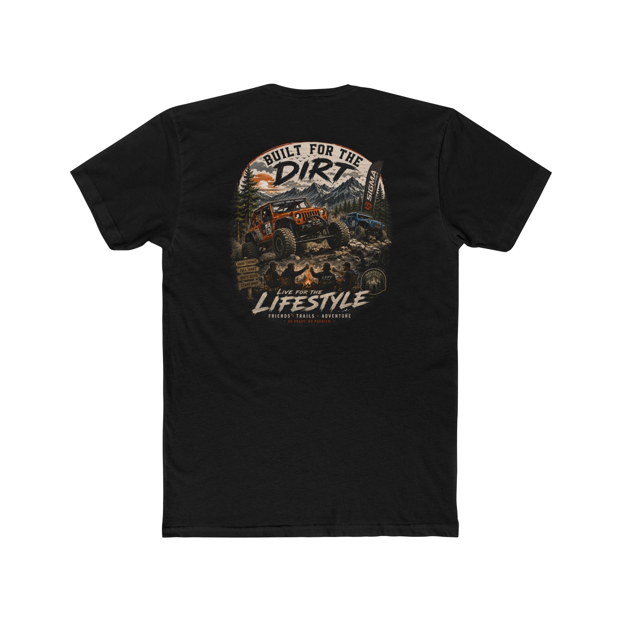 Built for the Dirt Lifestyle Tee — Off-Road Truck Graphic Crew Shirt