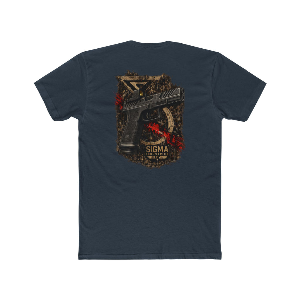 Sigma Tactical G17 Pistol Graphic Tee — Distressed Gun Logo Back Print