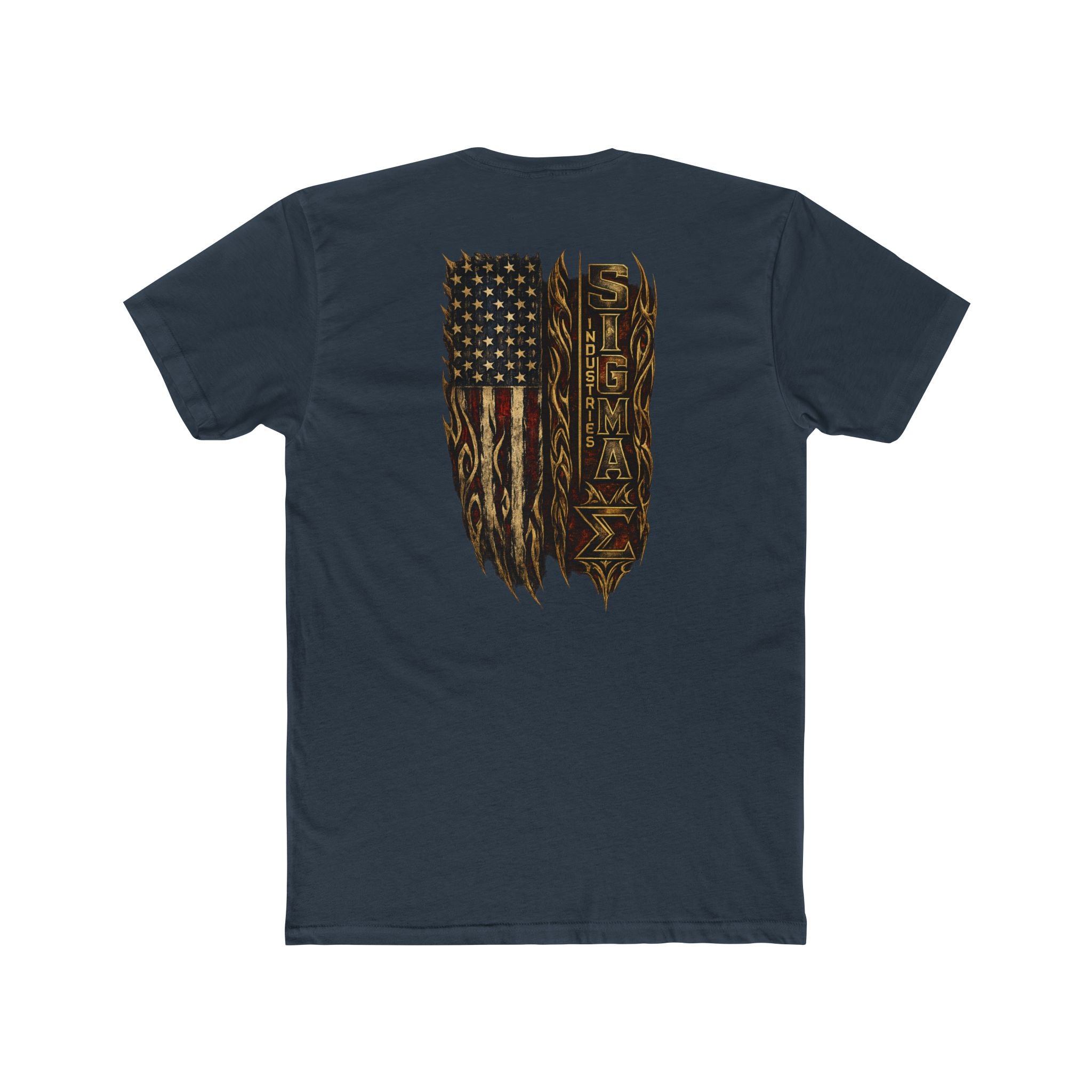 American Flag Distressed T-Shirt — Vintage Grunge Patriotic Tee