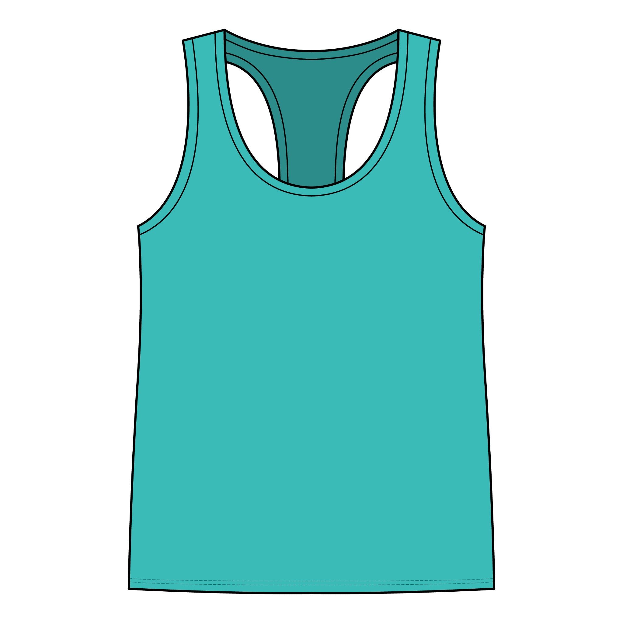 Skull Wings Racerback Tank Top — Gothic Skull & Flame Graphic for Women