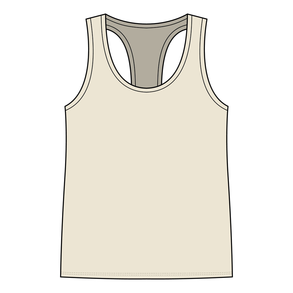 Skull Wings Racerback Tank Top — Gothic Skull & Flame Graphic for Women