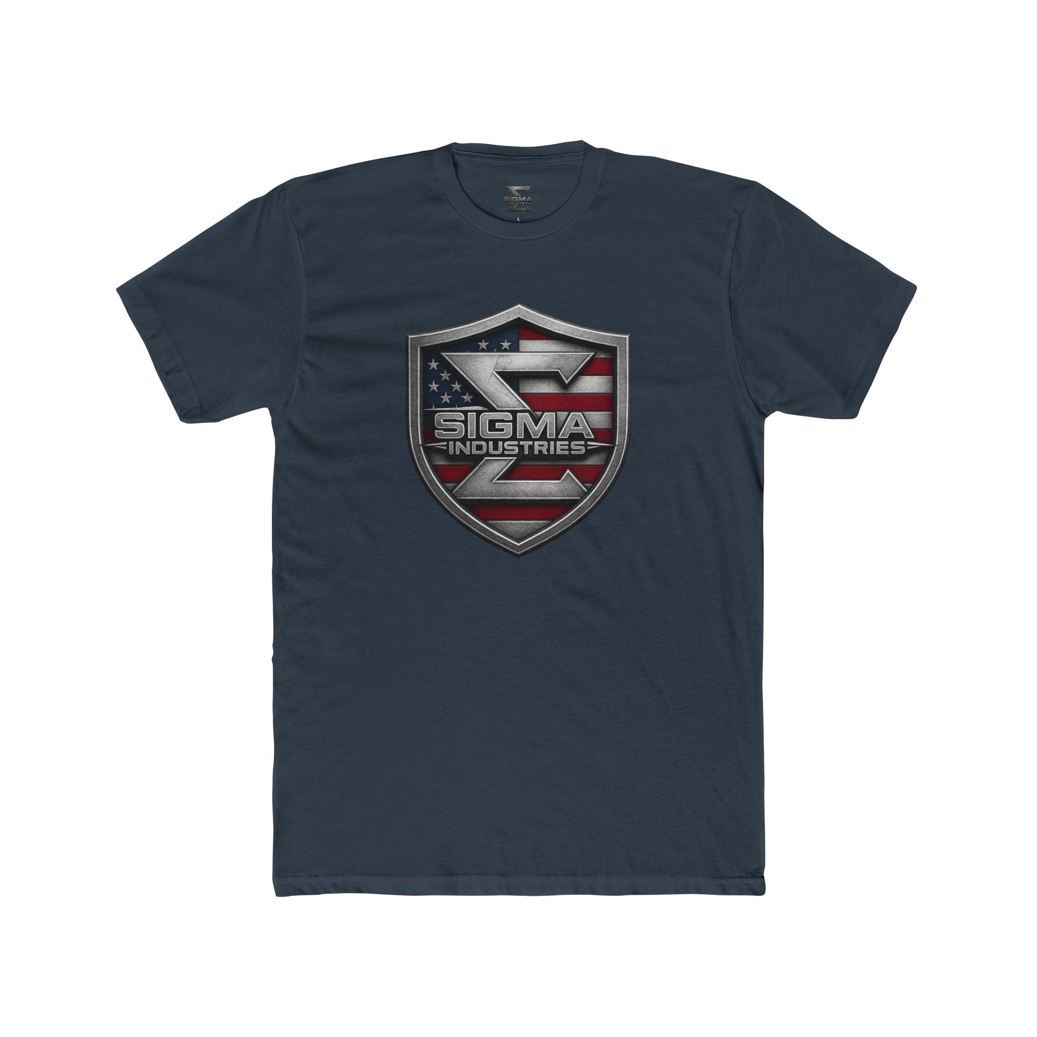 Sigma Industries Shield T-Shirt — American Flag Logo Tee