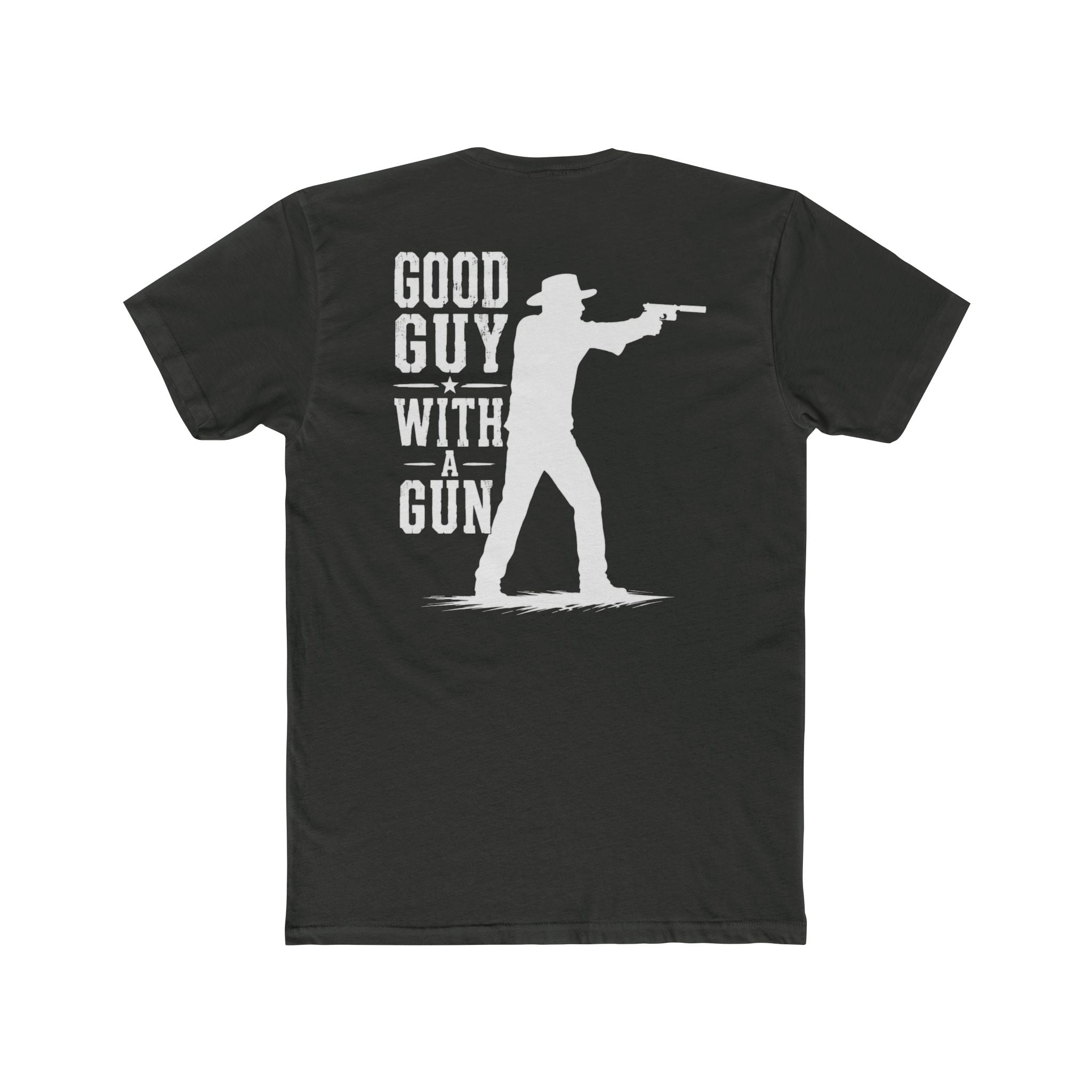 Good Guy With A Gun T-Shirt — Western Shooter Graphic Crew Tee