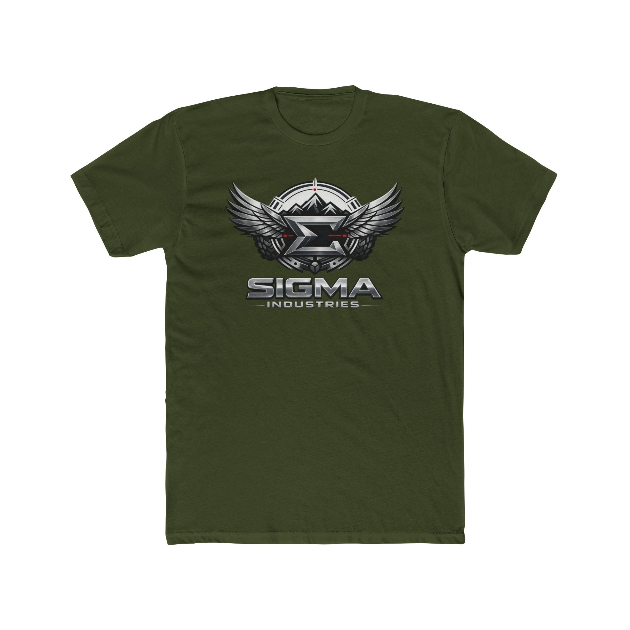 Sigma Brotherhood Graphic Tee — Winged Emblem Military-Style Shirt
