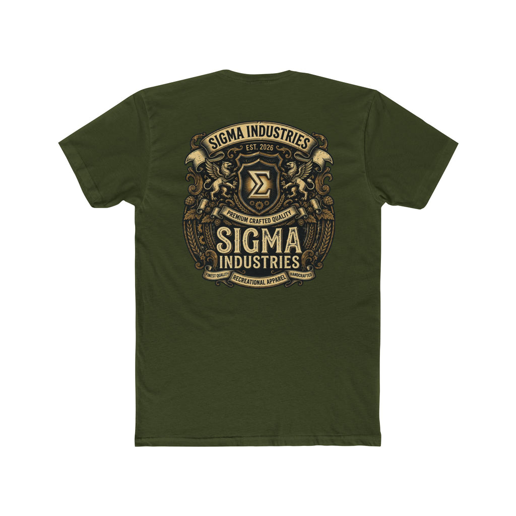 Sigma Industries Vintage Crest Tee — Industrial Retro Logo T-Shirt