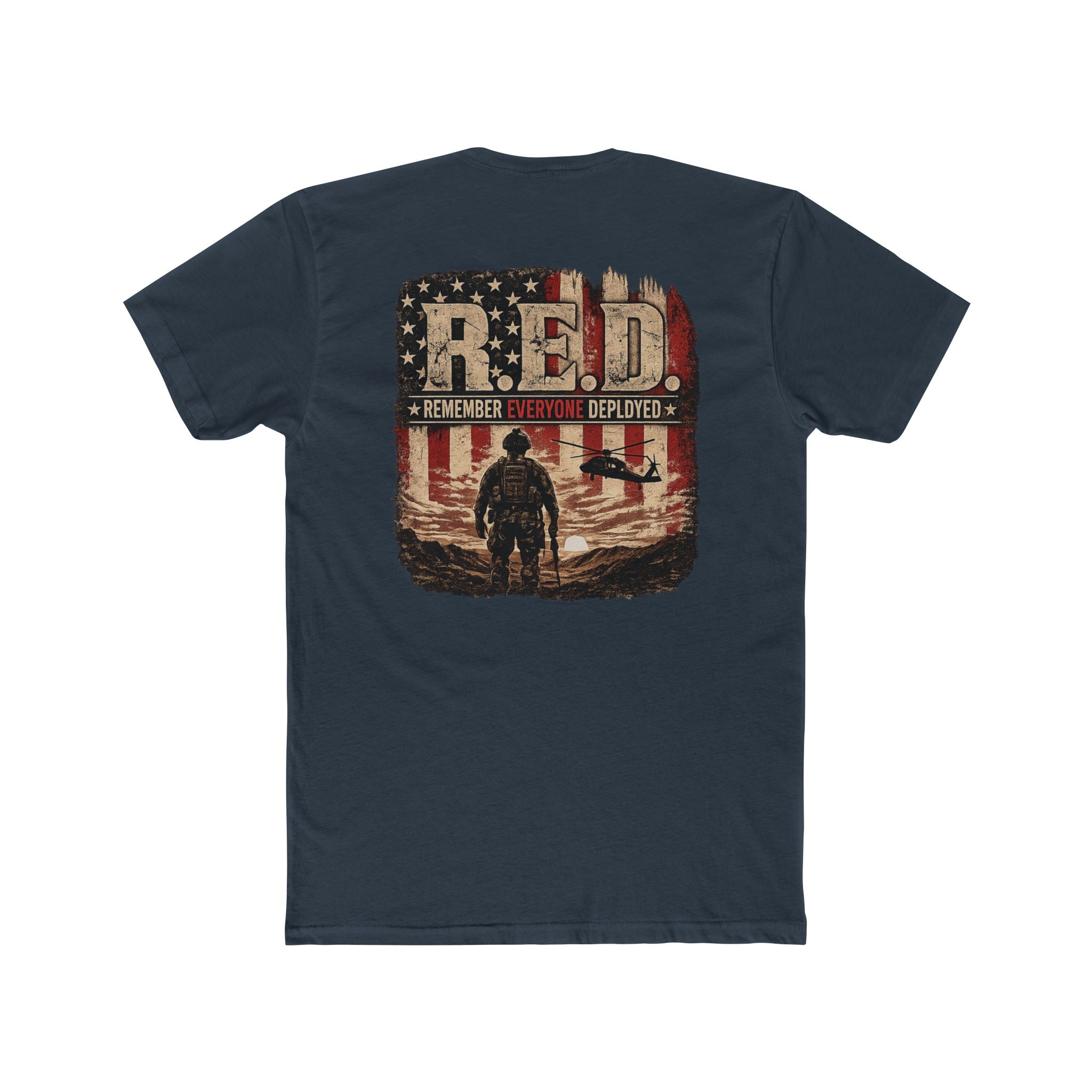 R.E.D. Remember Everyone Deployed T-Shirt — Patriotic Veteran Military Tee