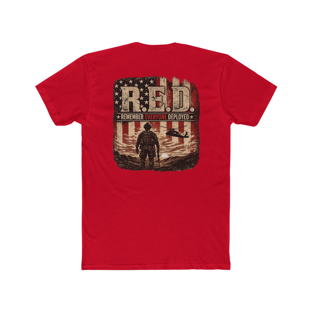 R.E.D. Remember Everyone Deployed T-Shirt — Patriotic Veteran Military Tee
