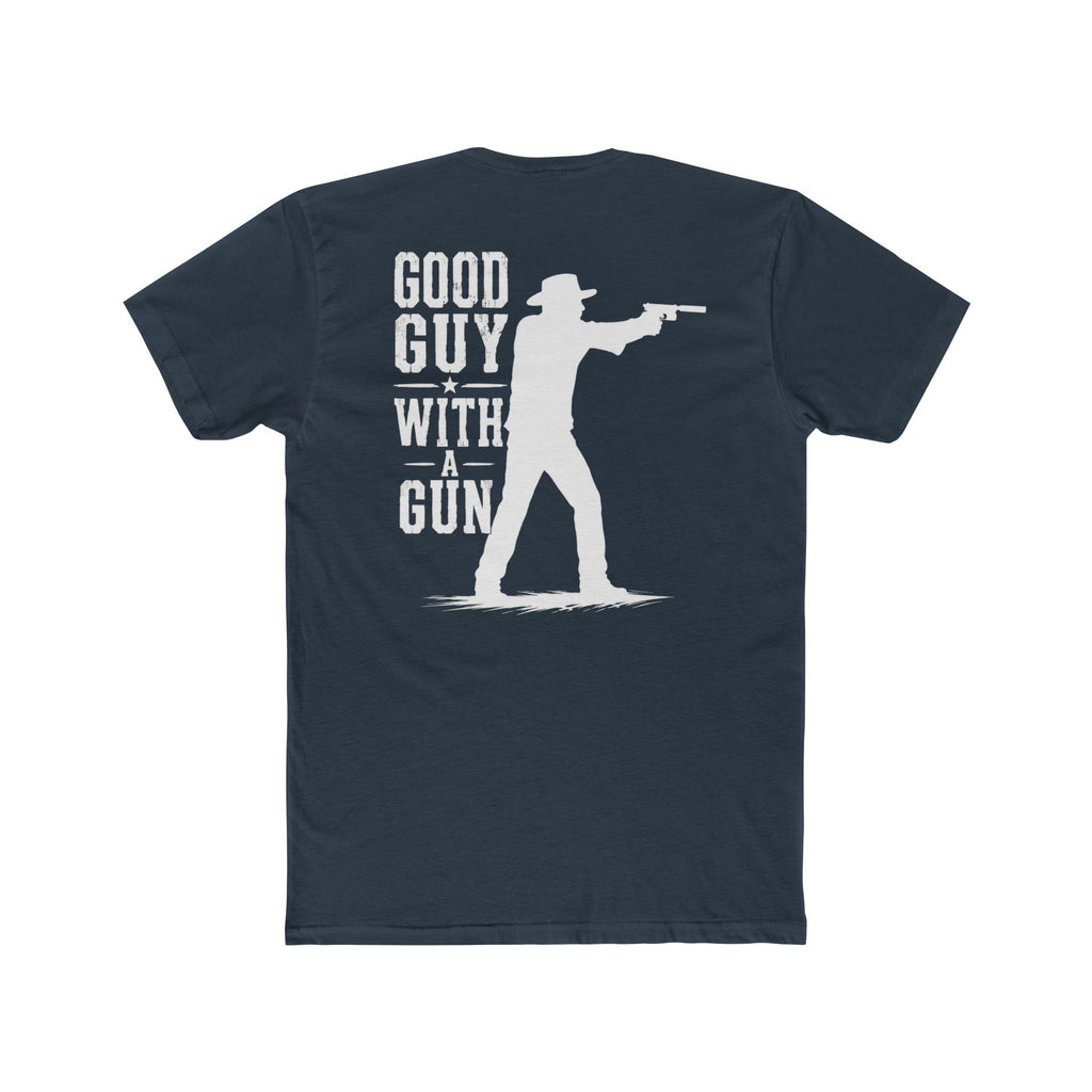 Good Guy With A Gun T-Shirt — Western Shooter Graphic Crew Tee