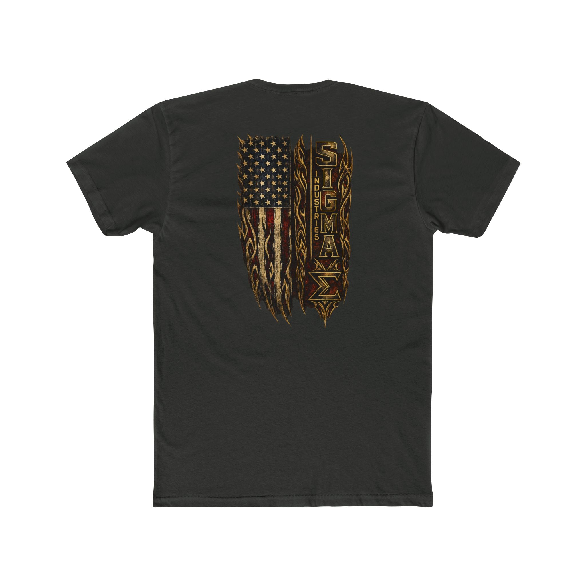 American Flag Distressed T-Shirt — Vintage Grunge Patriotic Tee