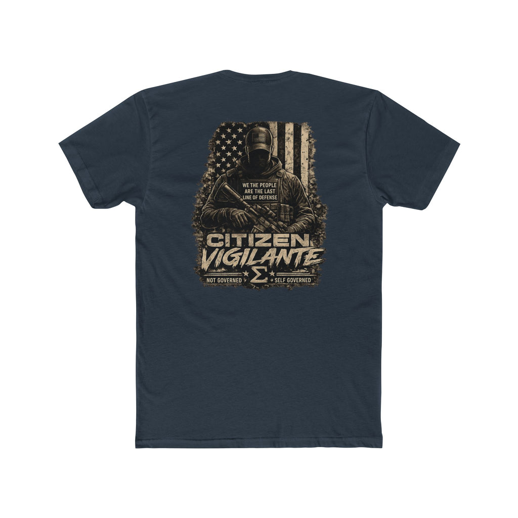 Citizen Vigilante Graphic Tee — Patriotic Tactical Back Print