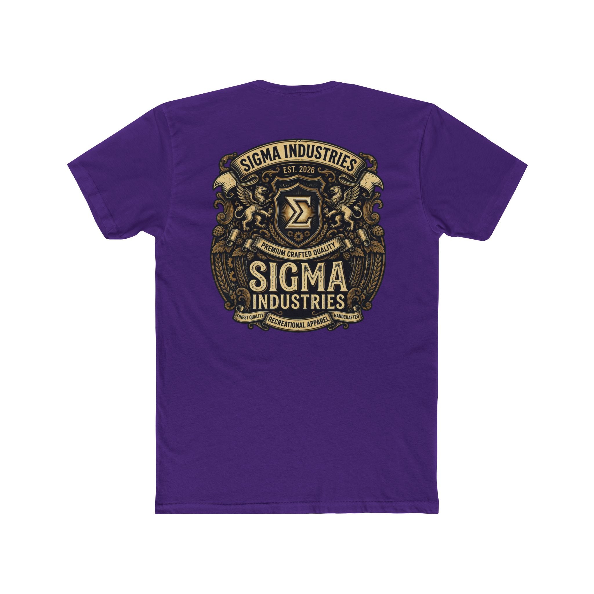 Sigma Industries Vintage Crest Tee — Industrial Retro Logo T-Shirt