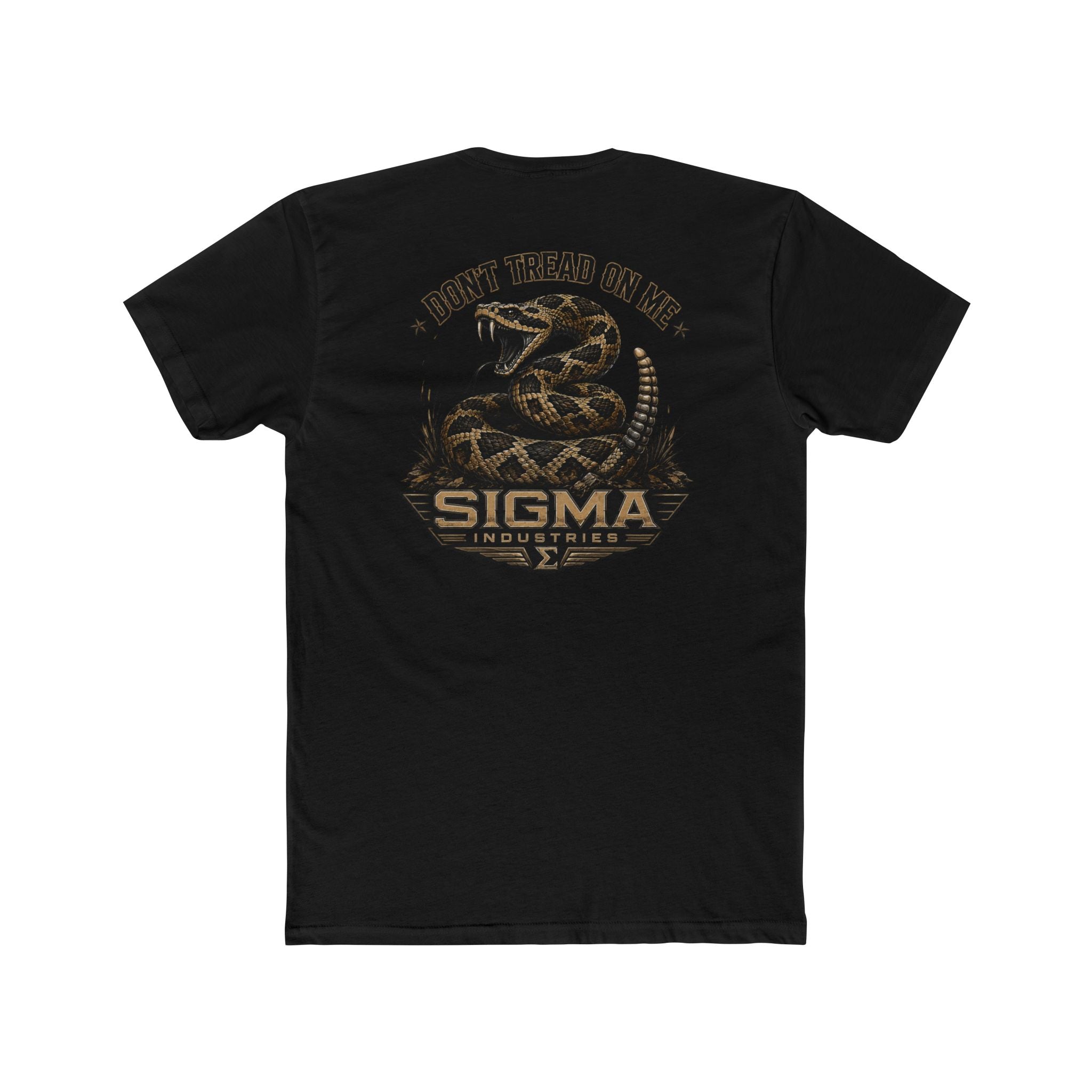 Sigma 'Don’t Tread On Me' Snake T-Shirt — Military Style Crew Tee