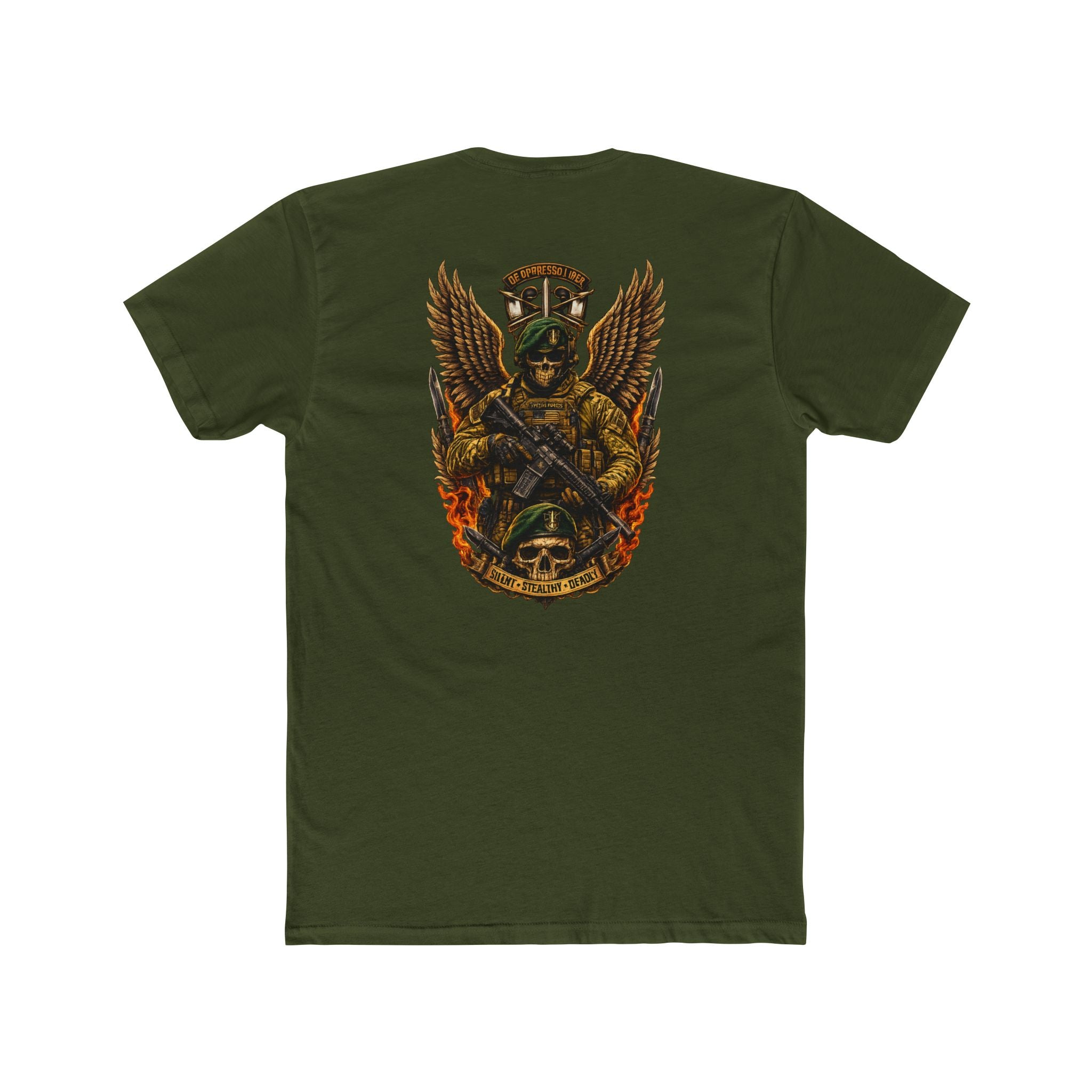 Special Forces Tee — Winged Soldier Emblem (Special Forces Green Beret)
