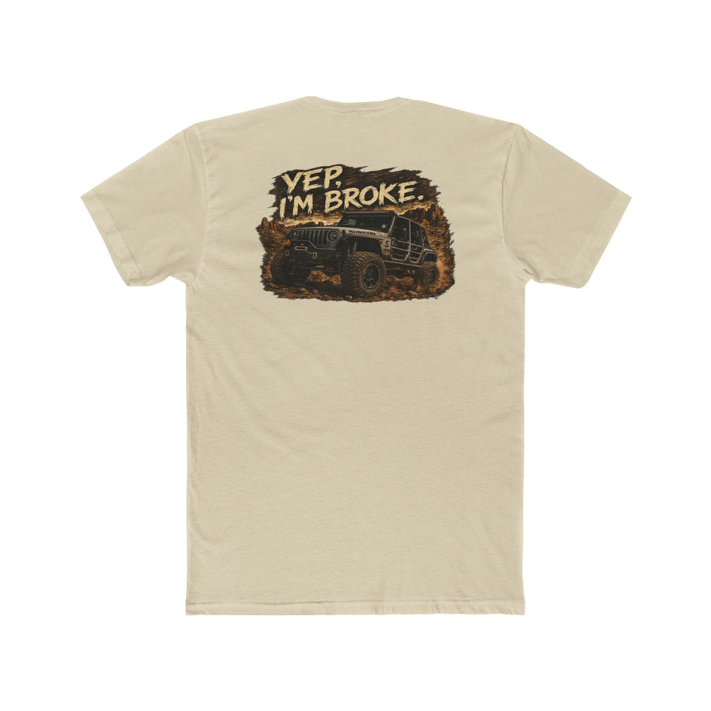 Bankruptcy Starter Kit Off-Road Jeep T-Shirt — "Yep, I'm Broke" Graphic Tee
