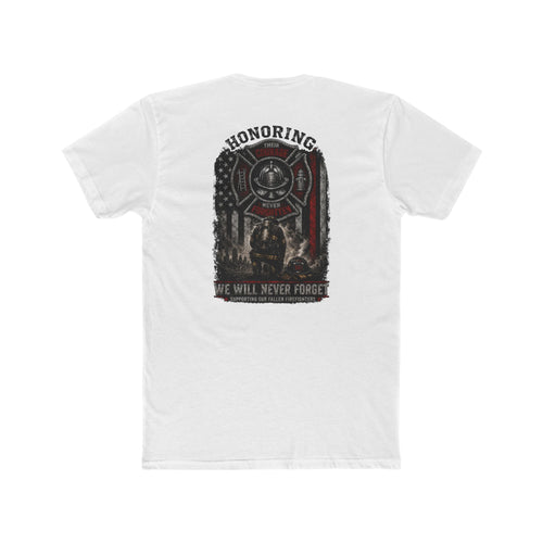 Honoring Fallen Firefighters T‑Shirt — "We Will Never Forget" Memorial Tee