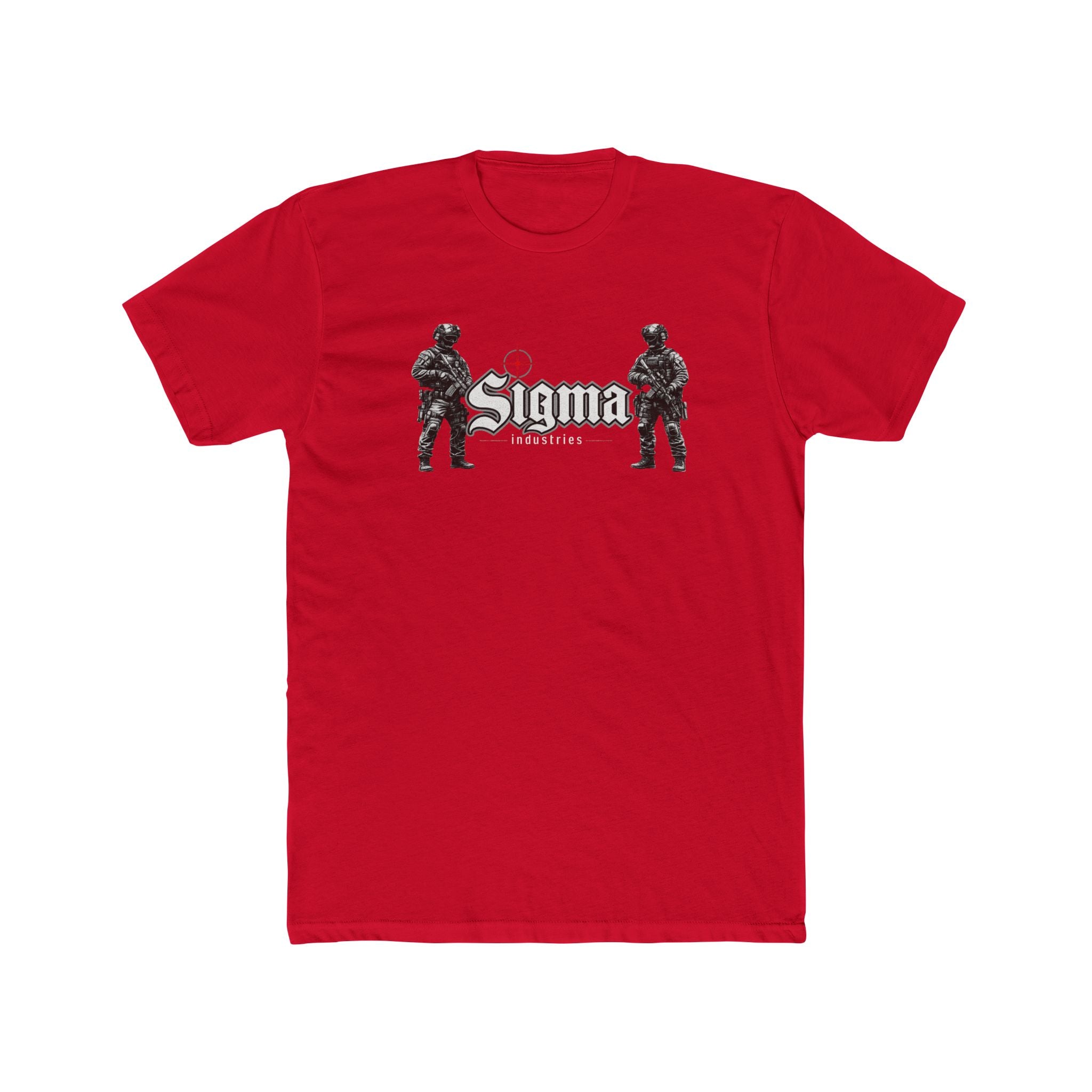 Sigma Tactical Tee — Military Soldier Graphic Cotton Crew Shirt