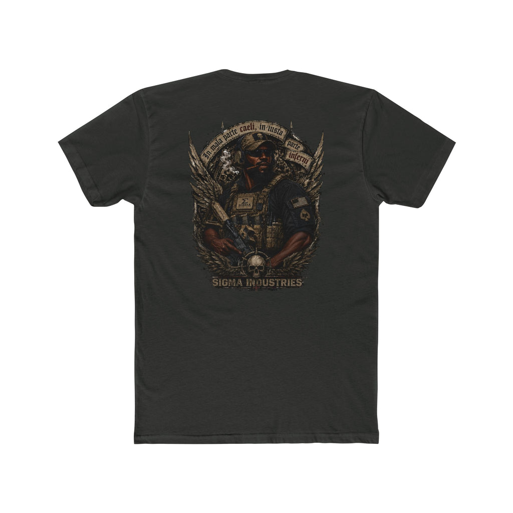 Military Style Graphic Tee — 'Sigma Industries' Back Print