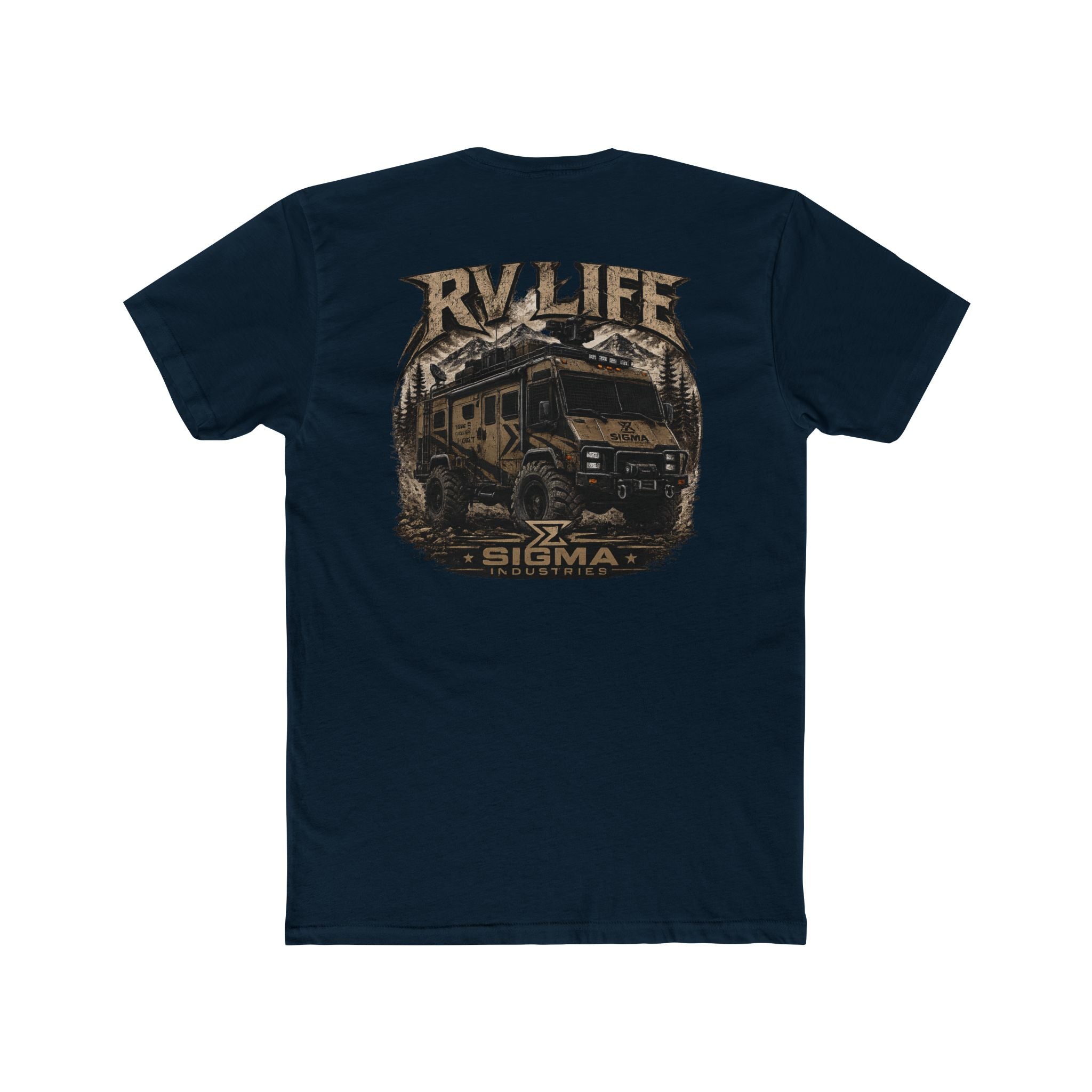 RV Life T-Shirt — Overland Camper Tee with 'RV LIFE' Adventure Graphic