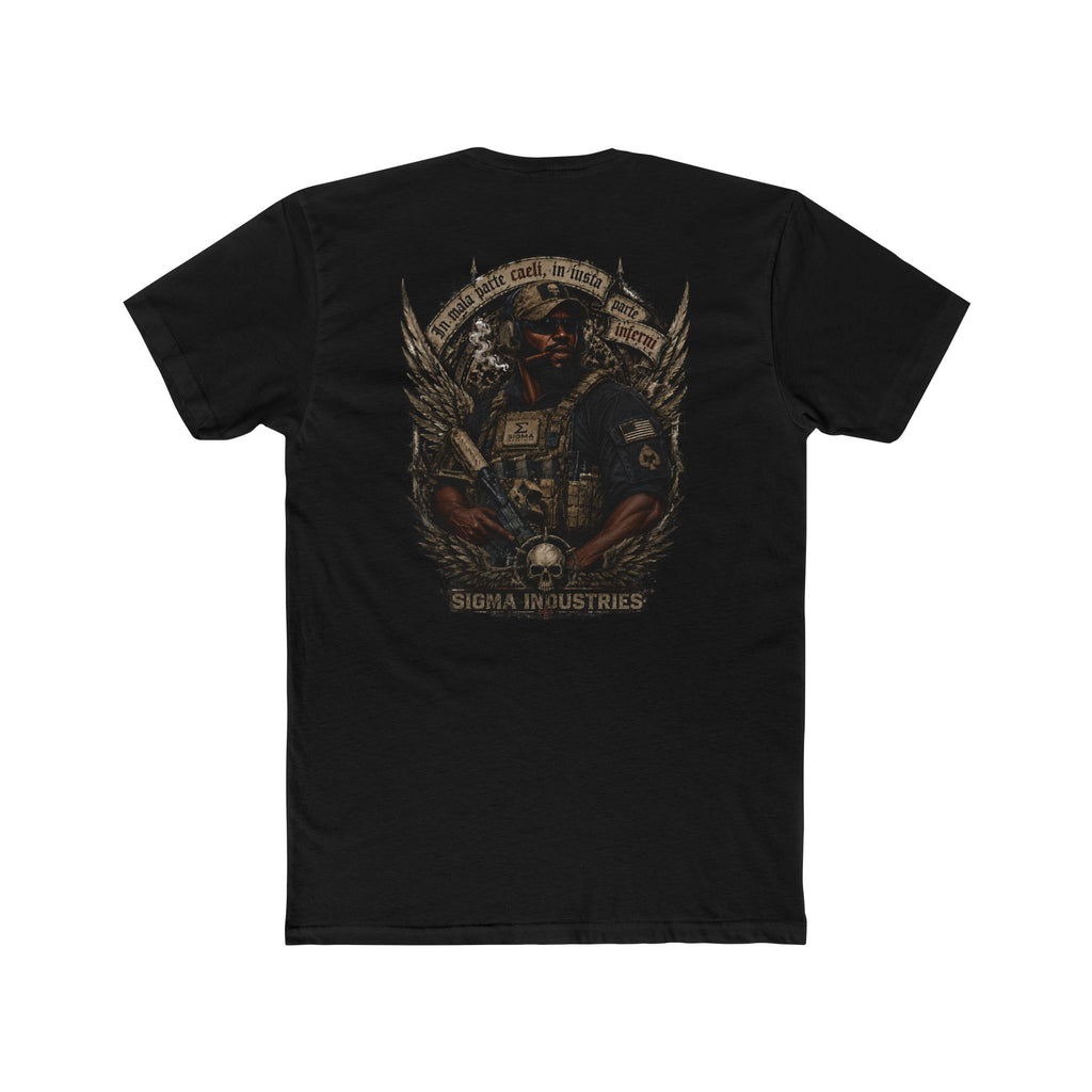 Military Style Graphic Tee — 'Sigma Industries' Back Print