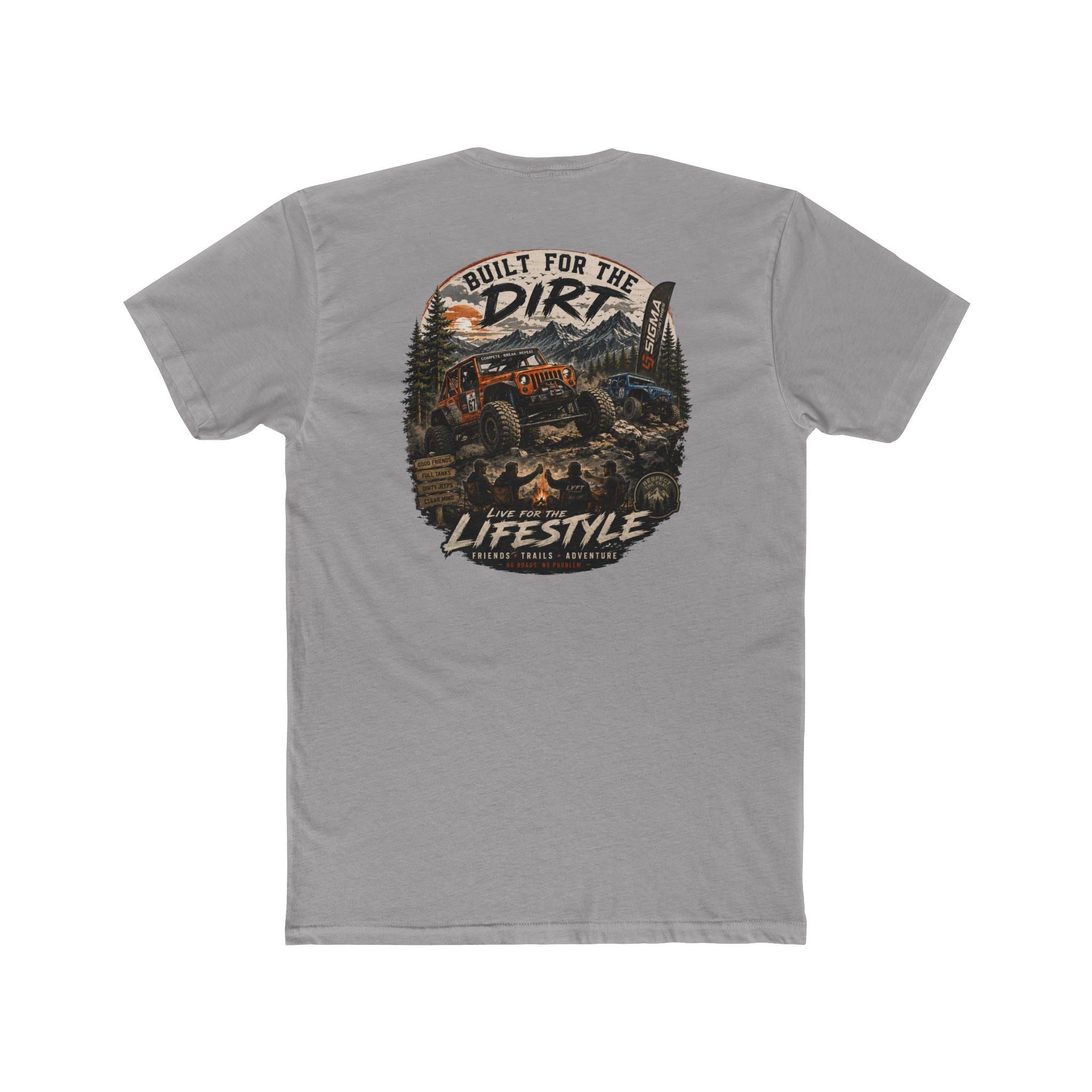 Built for the Dirt Lifestyle Tee — Off-Road Truck Graphic Crew Shirt