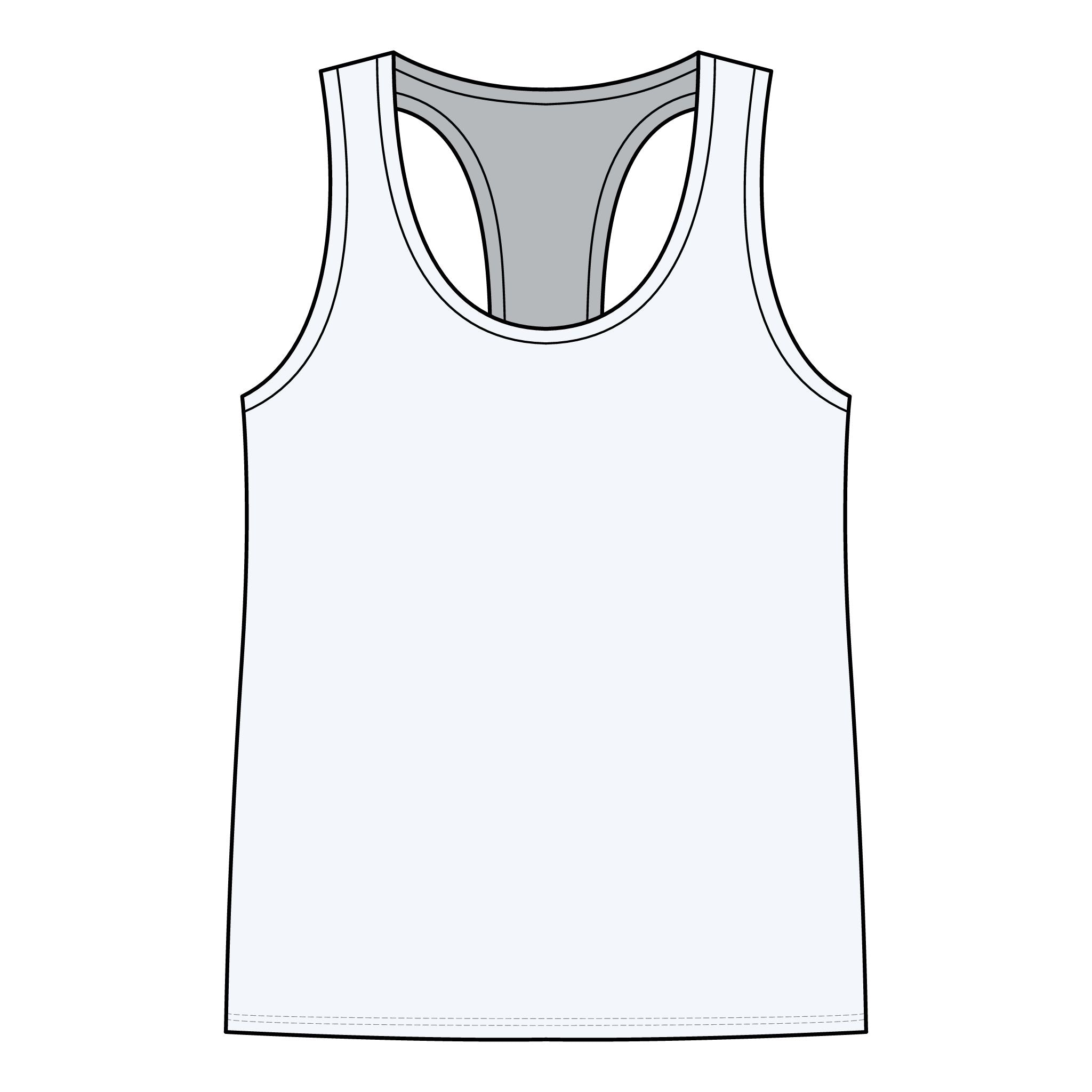 Skull & Wings Racerback Tank Top — Edgy Gothic Graphic Women's Tank