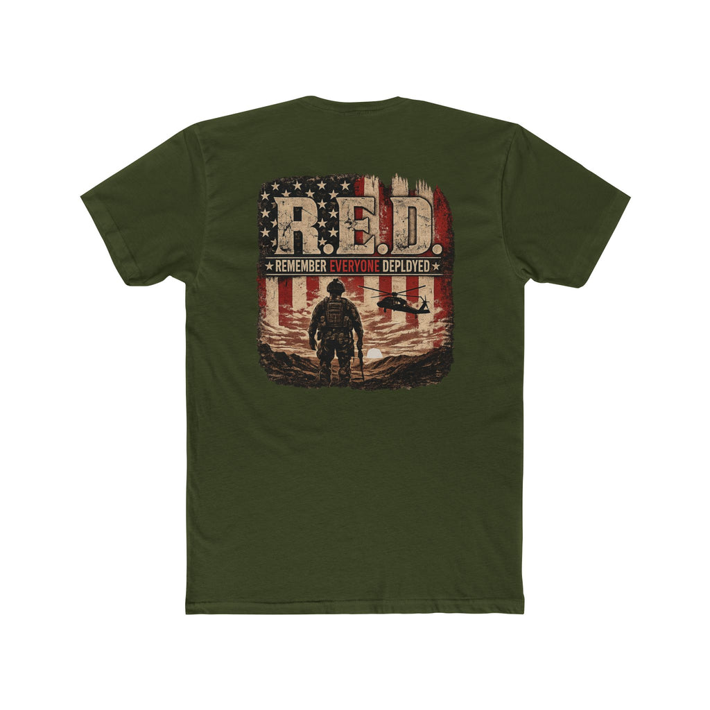 R.E.D. Remember Everyone Deployed T-Shirt — Patriotic Veteran Military Tee