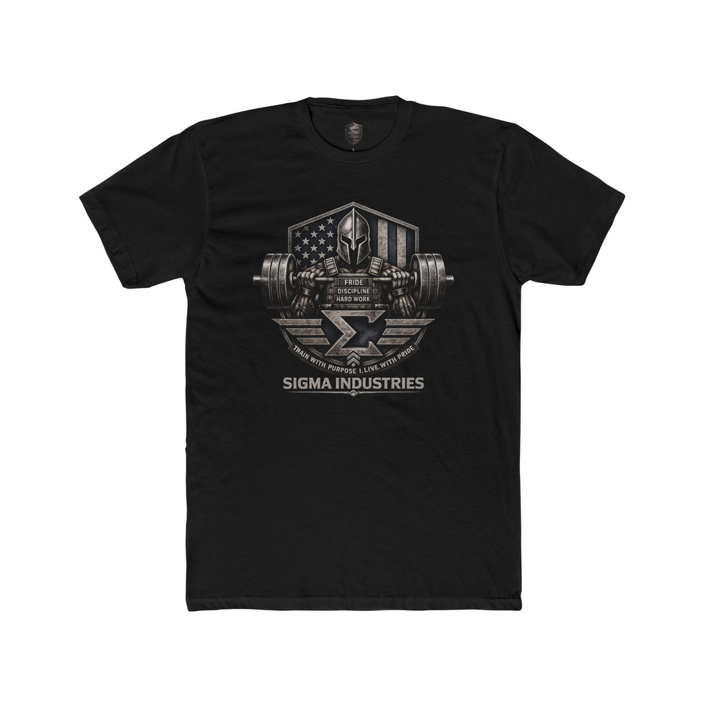 Sigma Industries Weightlifting T-Shirt – American Flag Gym Tee