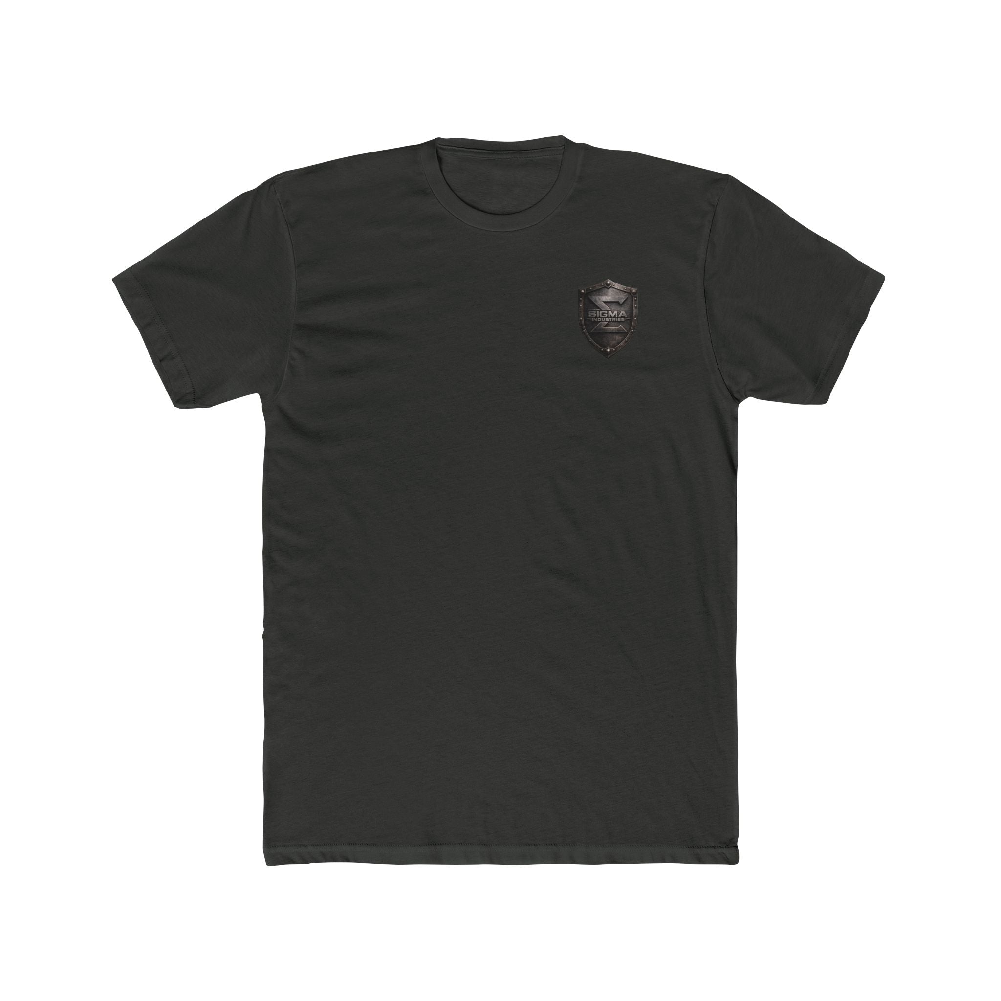 Military Style Graphic Tee — 'Sigma Industries' Back Print
