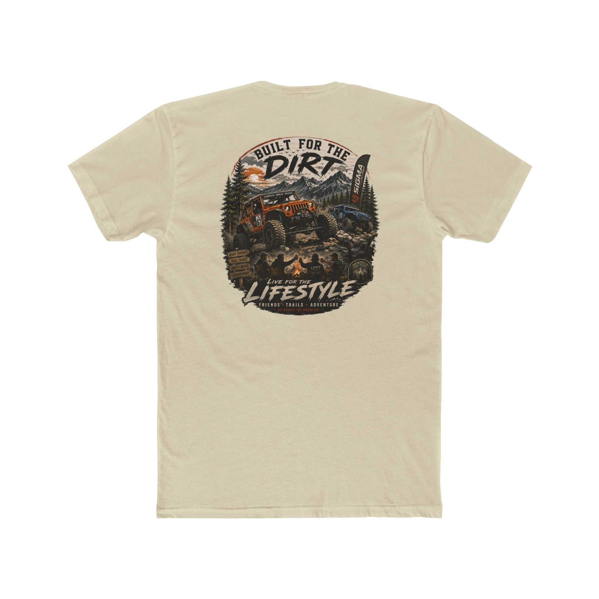 Built for the Dirt Lifestyle Tee — Off-Road Truck Graphic Crew Shirt