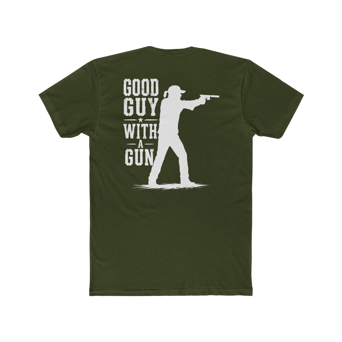 Good Guy With A Gun T-Shirt — Western Shooter Graphic Crew Tee