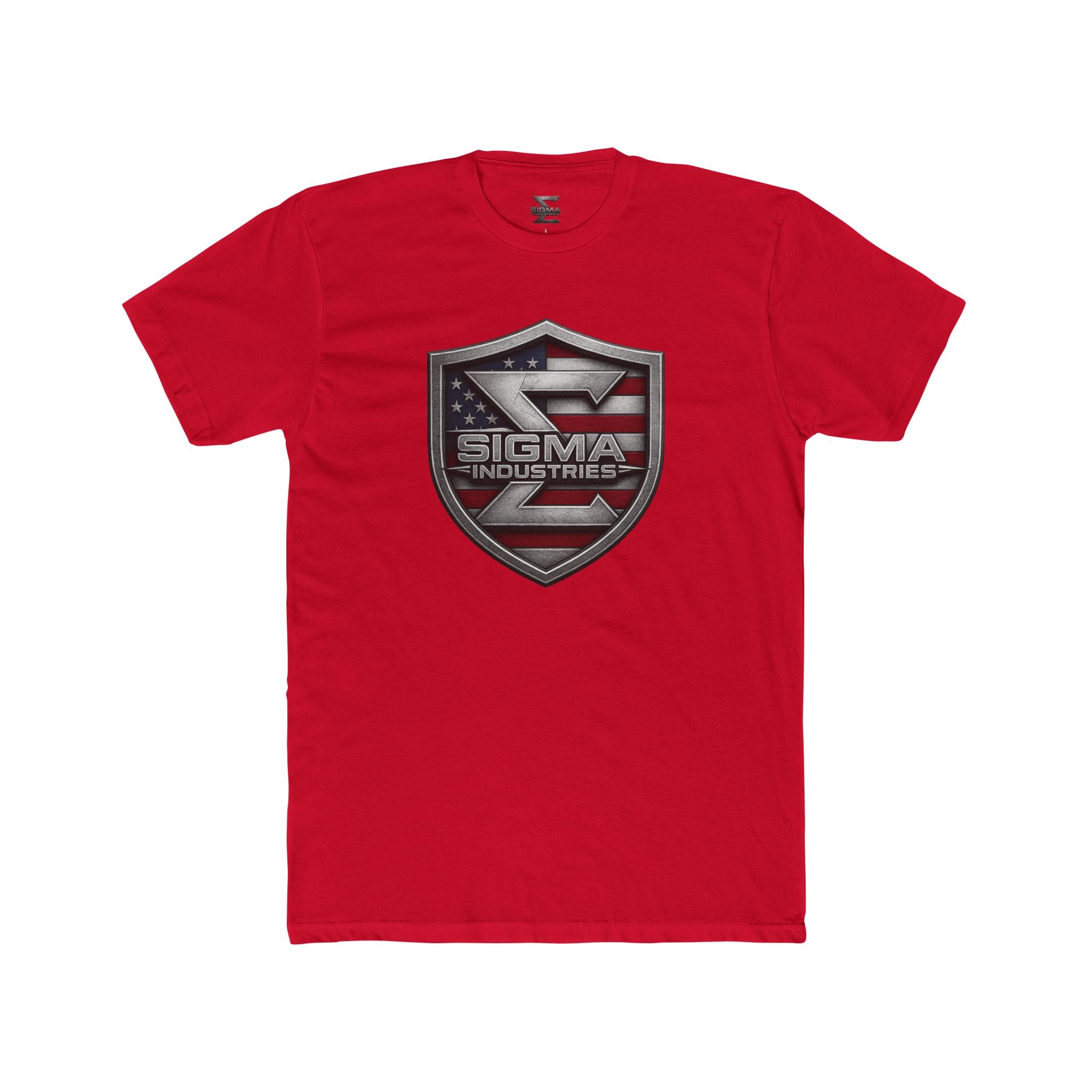 Sigma Industries Shield T-Shirt — American Flag Logo Tee