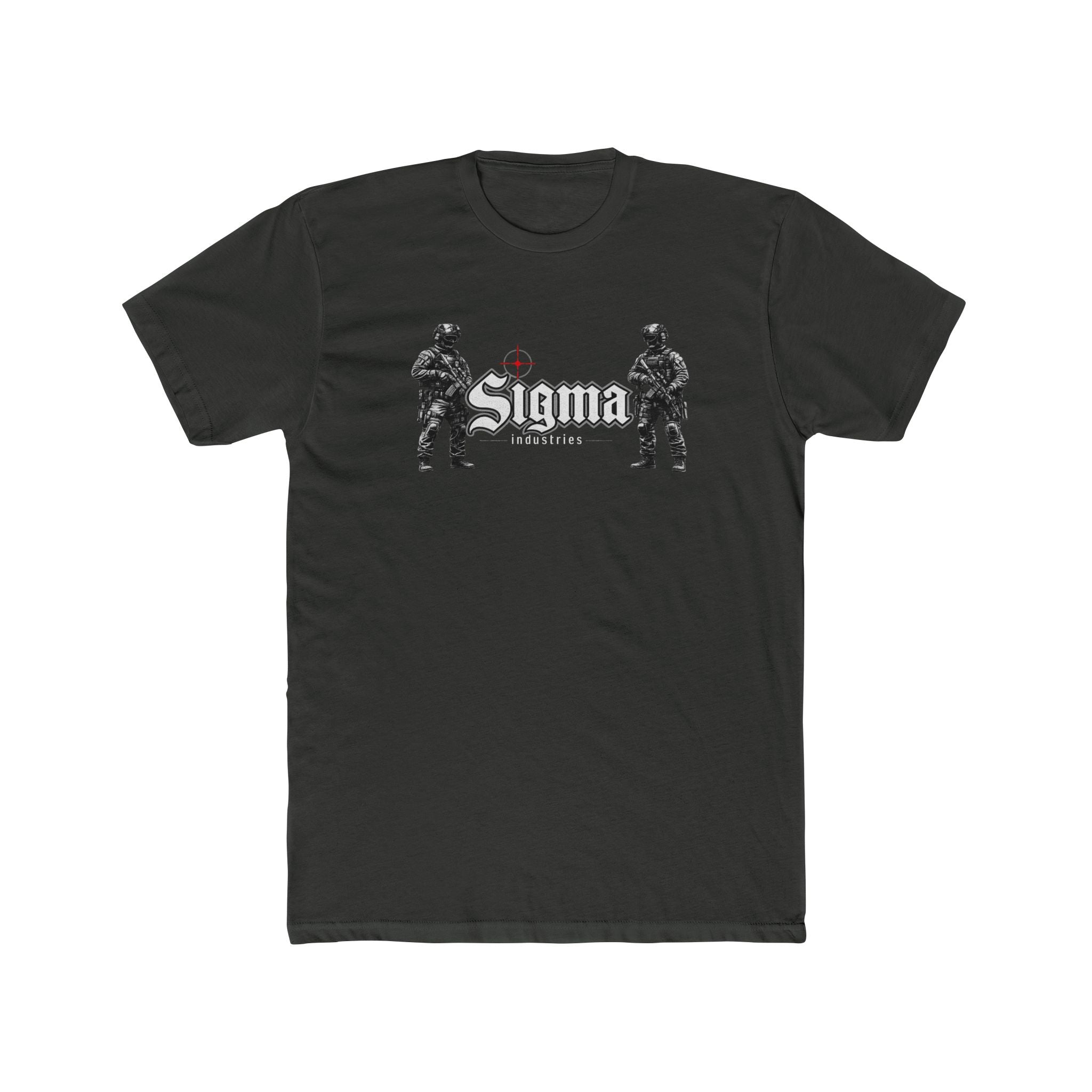 Sigma Tactical Tee — Military Soldier Graphic Cotton Crew Shirt