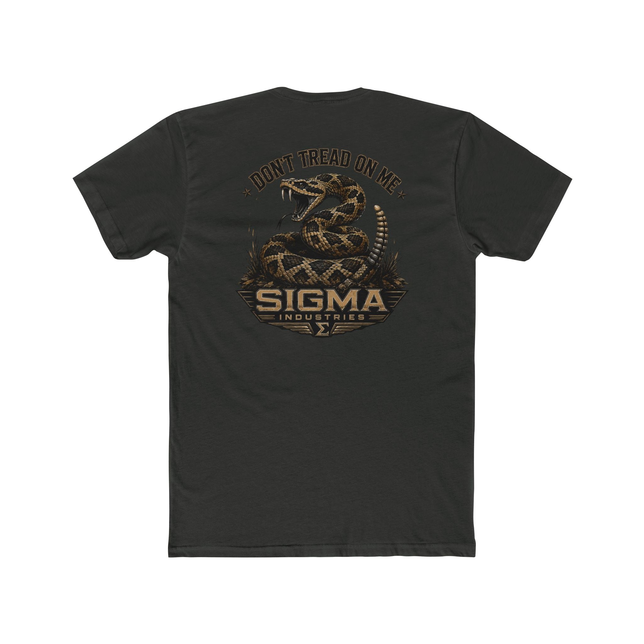 Sigma 'Don’t Tread On Me' Snake T-Shirt — Military Style Crew Tee