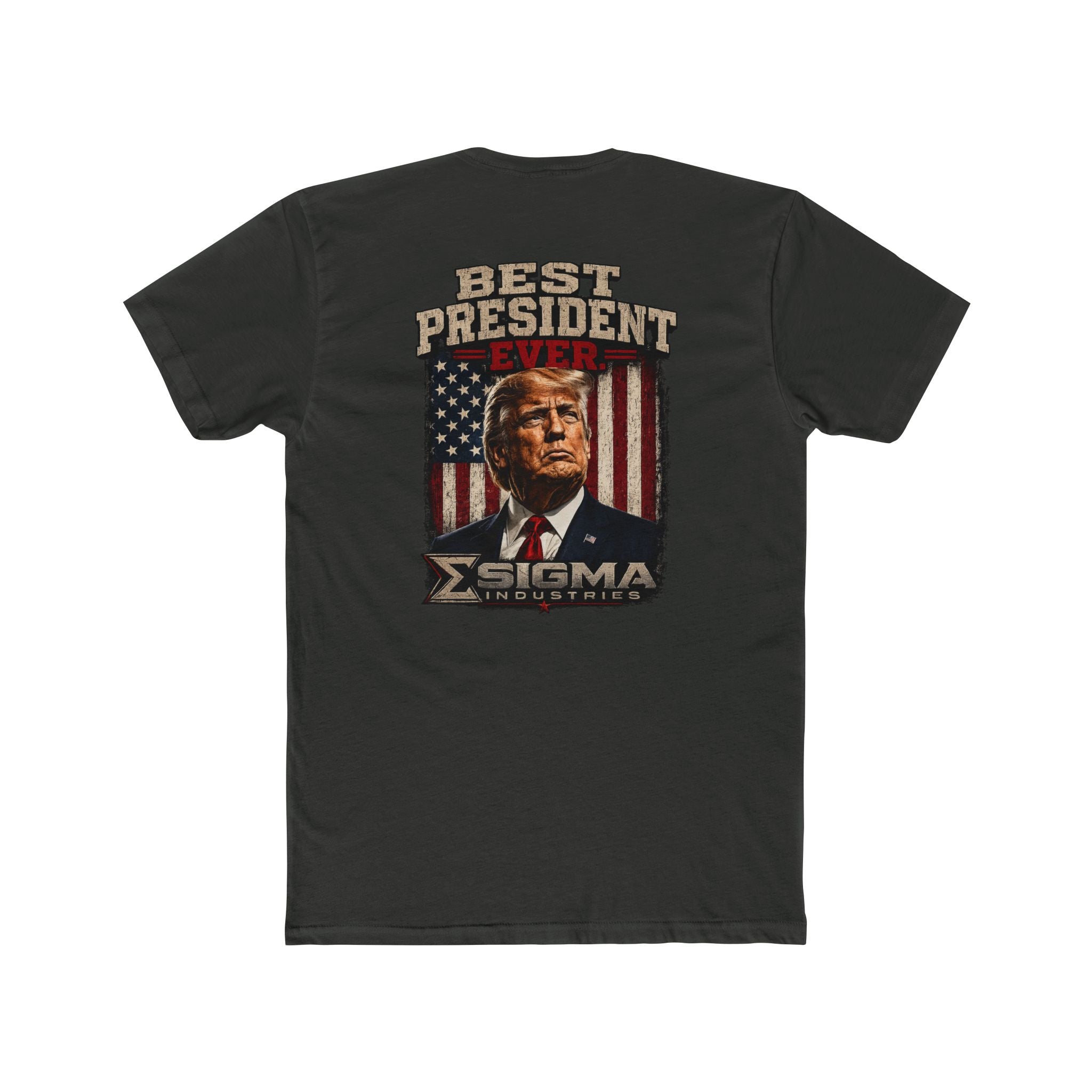 T-Shirt — "Best President Ever"Rage Bait Vintage Trump Portrait Patriotic Tee