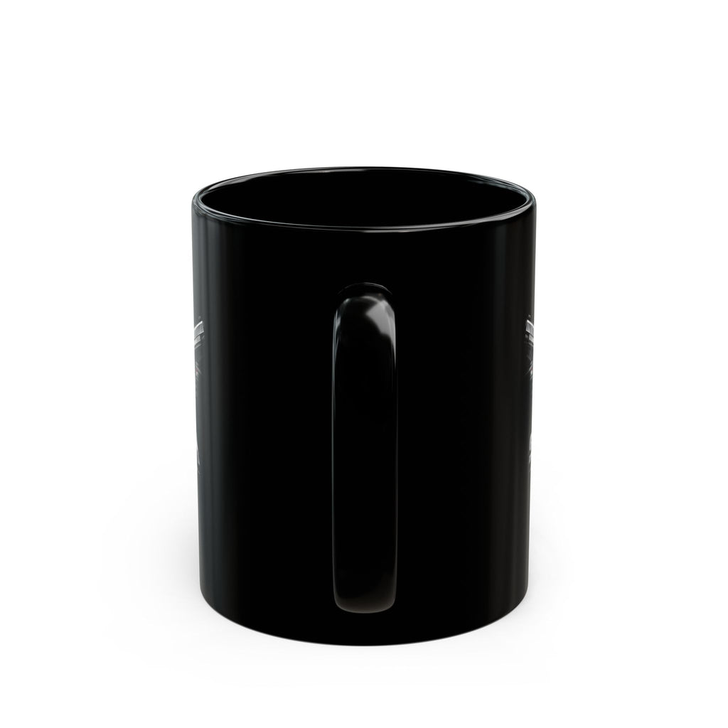 Sigma Industries Shield Black Mug – American Flag Logo Coffee Cup (11oz, 15oz)