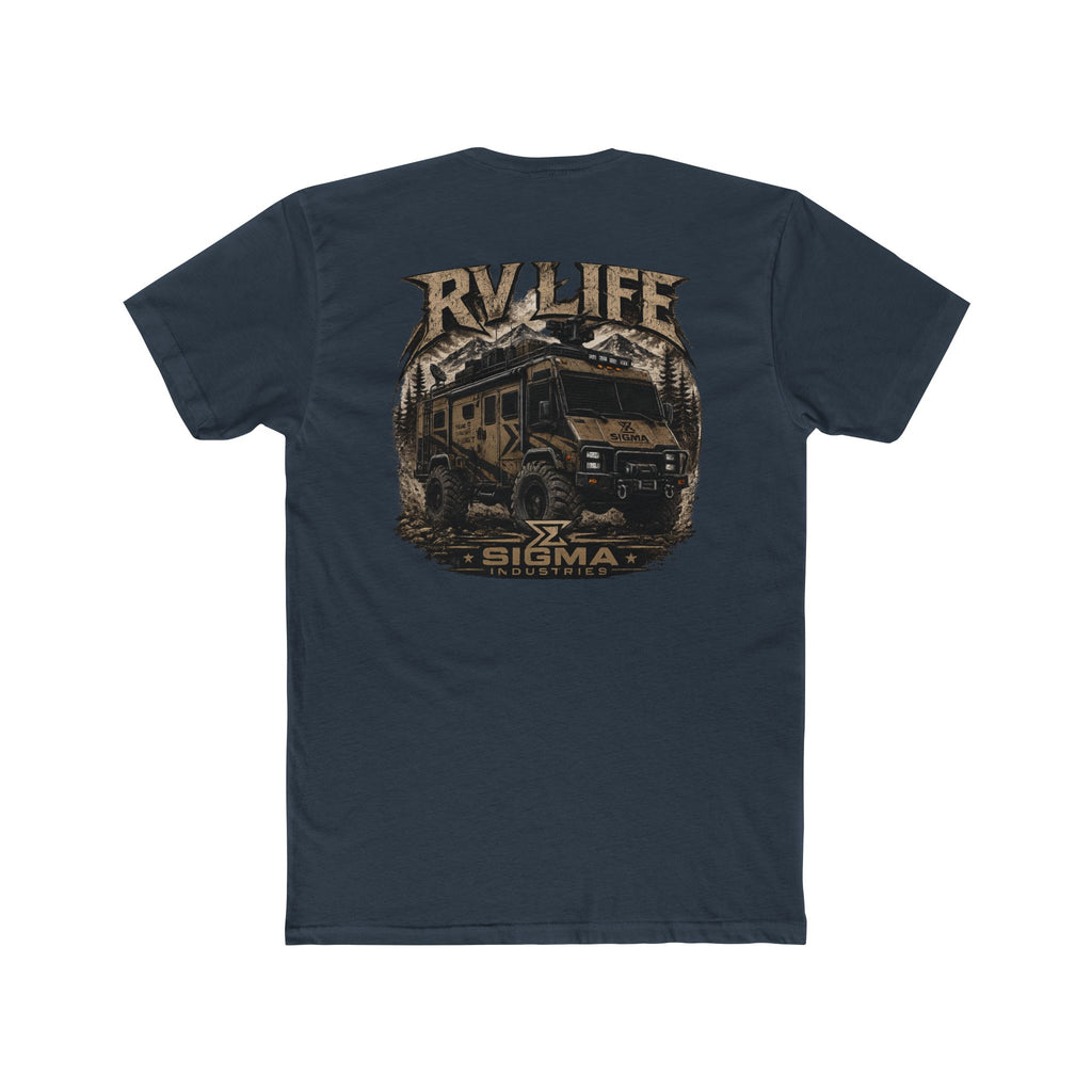 RV Life T-Shirt — Overland Camper Tee with 'RV LIFE' Adventure Graphic