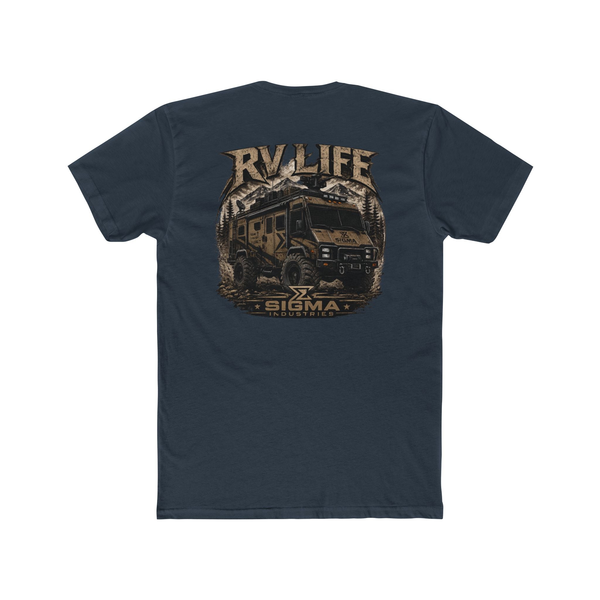 RV Life T-Shirt — Overland Camper Tee with 'RV LIFE' Adventure Graphic