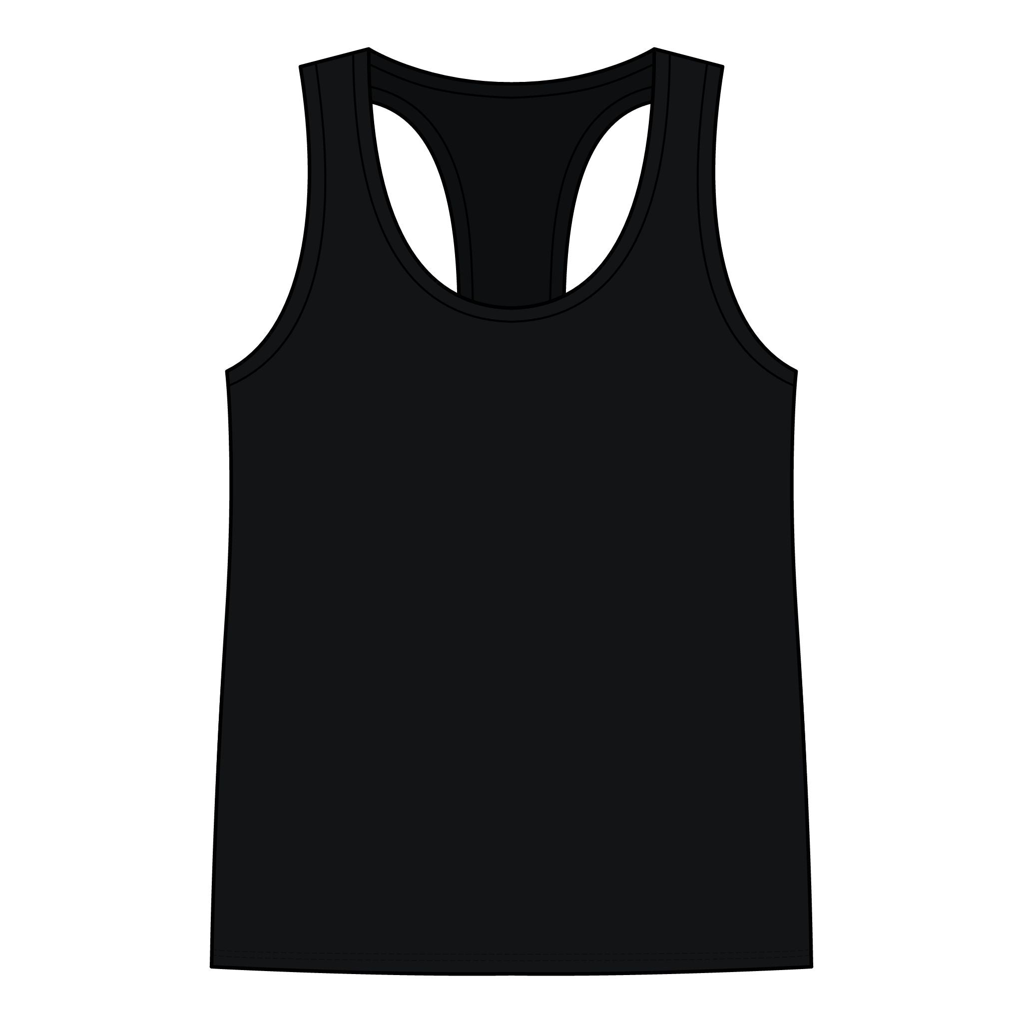 Skull & Wings Racerback Tank Top — Edgy Gothic Graphic Women's Tank