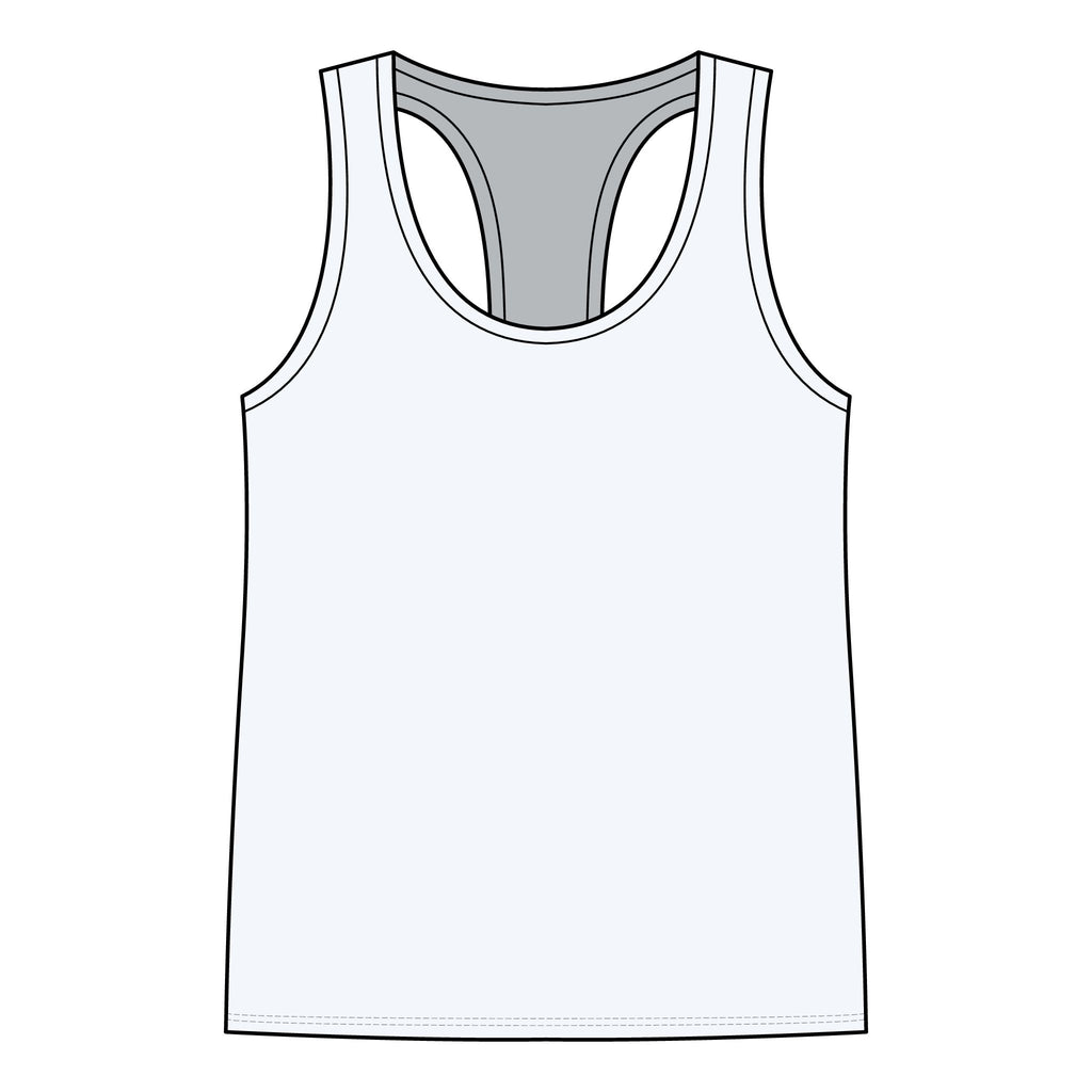 Skull & Wings Racerback Tank Top — Edgy Gothic Graphic Women's Tank