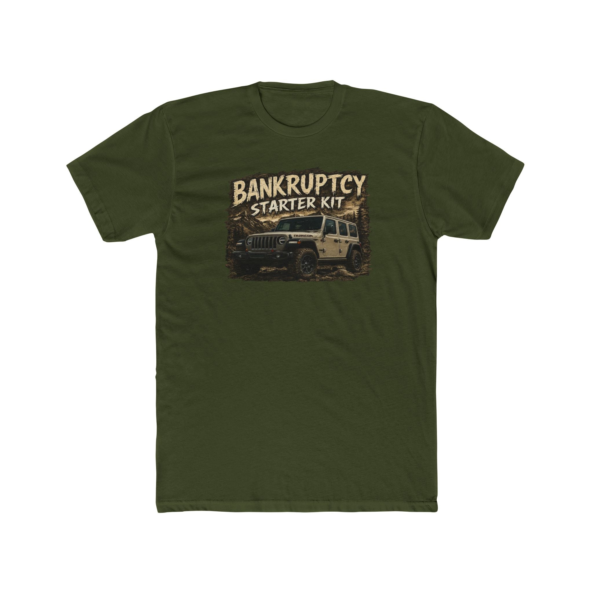 Bankruptcy Starter Kit Off-Road Jeep T-Shirt — "Yep, I'm Broke" Graphic Tee