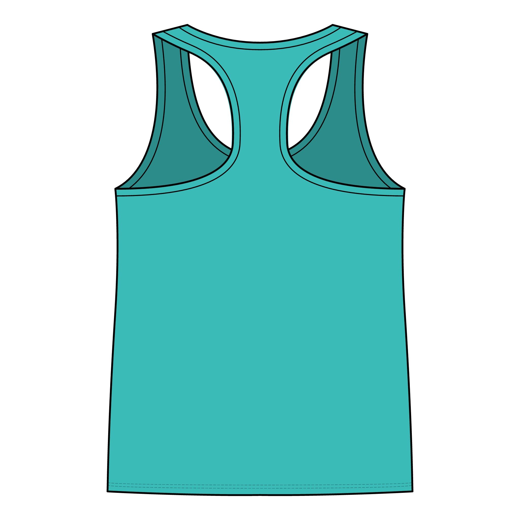 Skull Wings Racerback Tank Top — Gothic Skull & Flame Graphic for Women