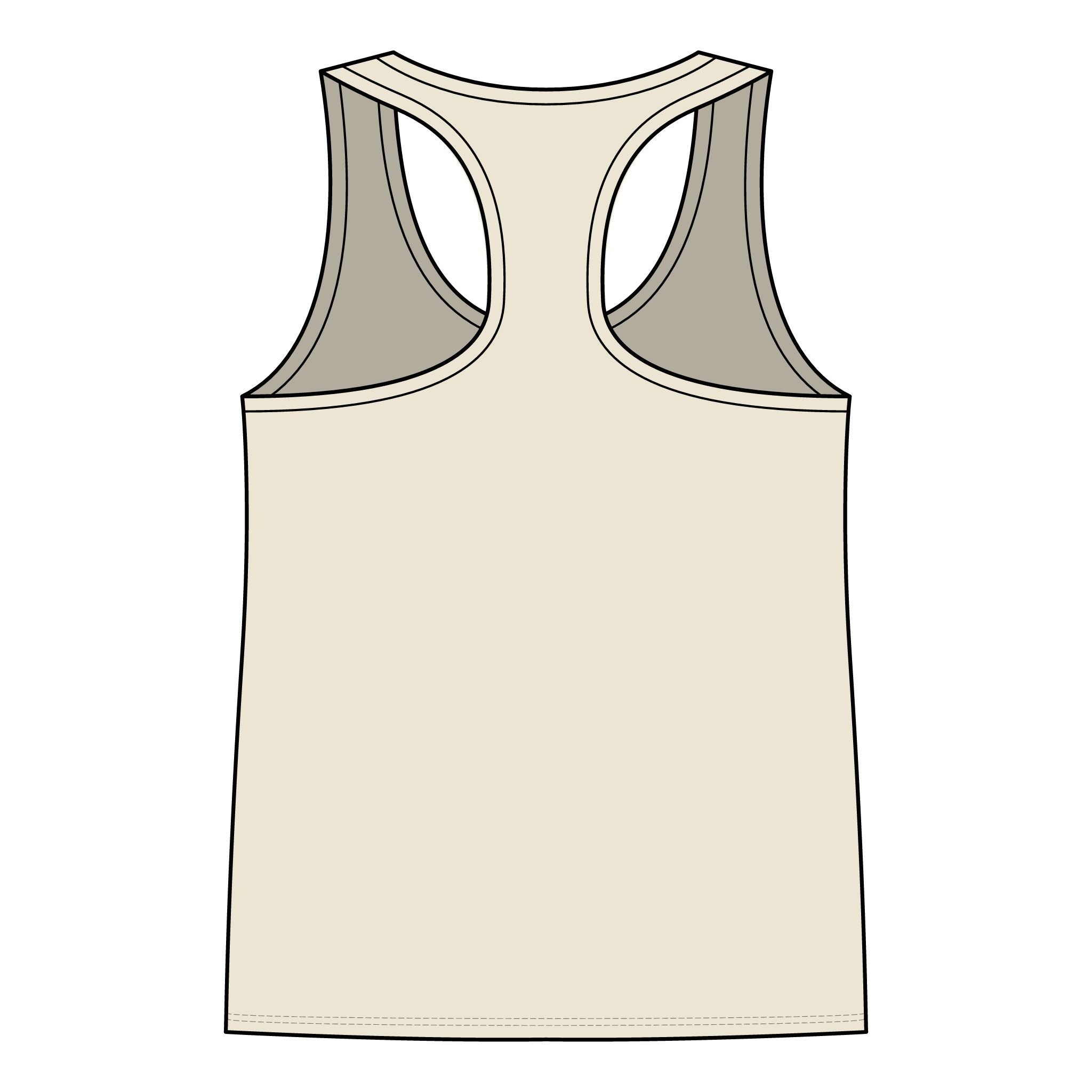 Skull Wings Racerback Tank Top — Gothic Skull & Flame Graphic for Women
