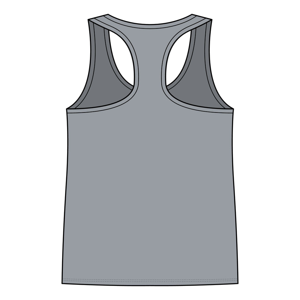 Skull Wings Racerback Tank Top — Gothic Skull & Flame Graphic for Women