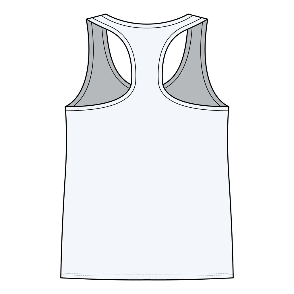 Skull Wings Racerback Tank Top — Gothic Skull & Flame Graphic for Women